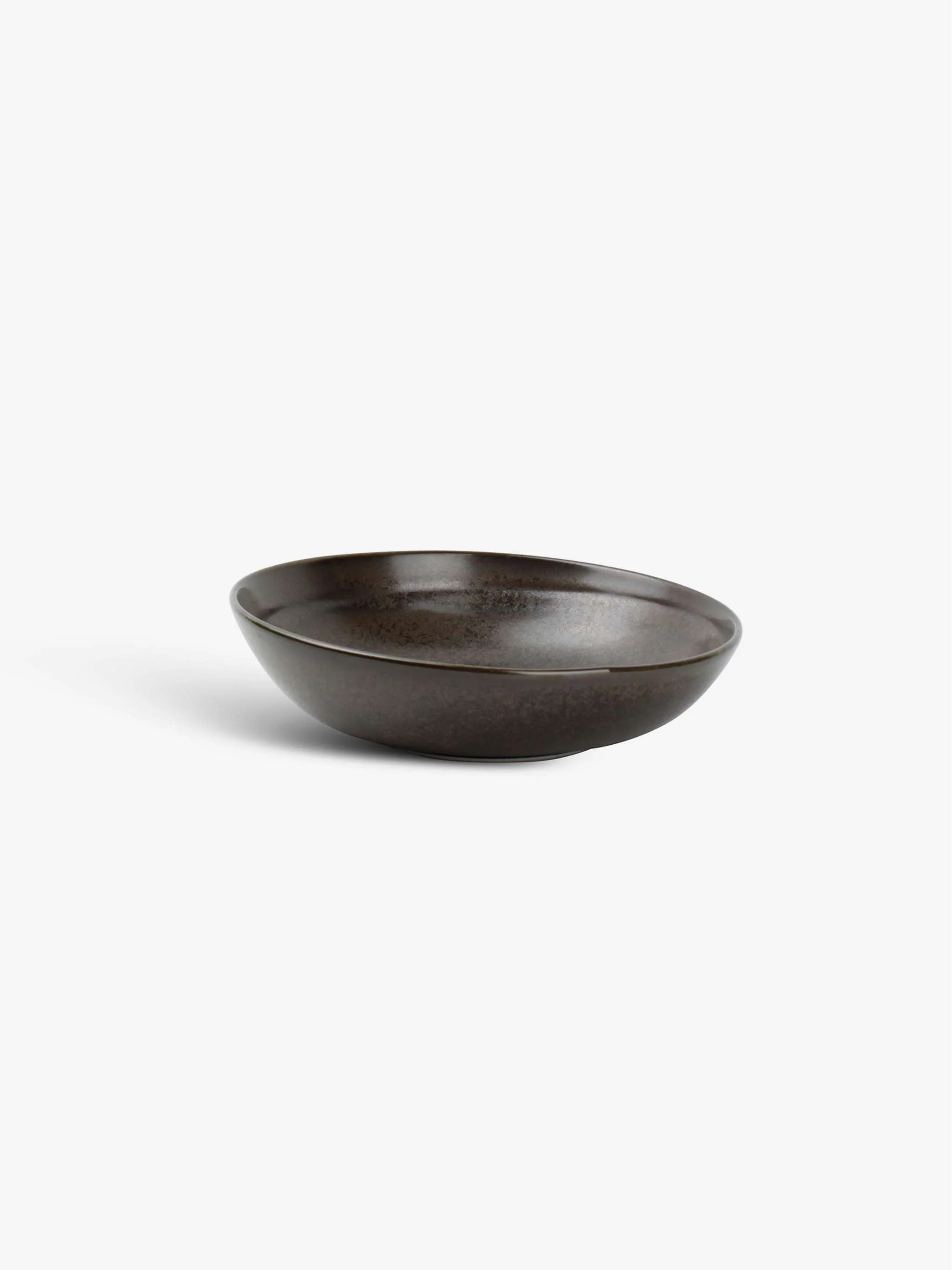 Plato hondo para servir Ceres, tamaño 22 x 6 cm, color negro