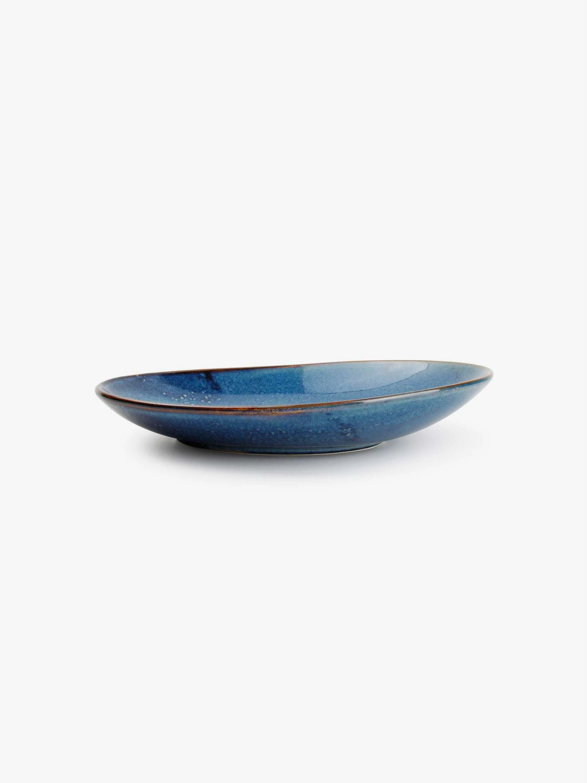 Plato hondo para servir Nova, tamaño 30 x 21 cm, color azul