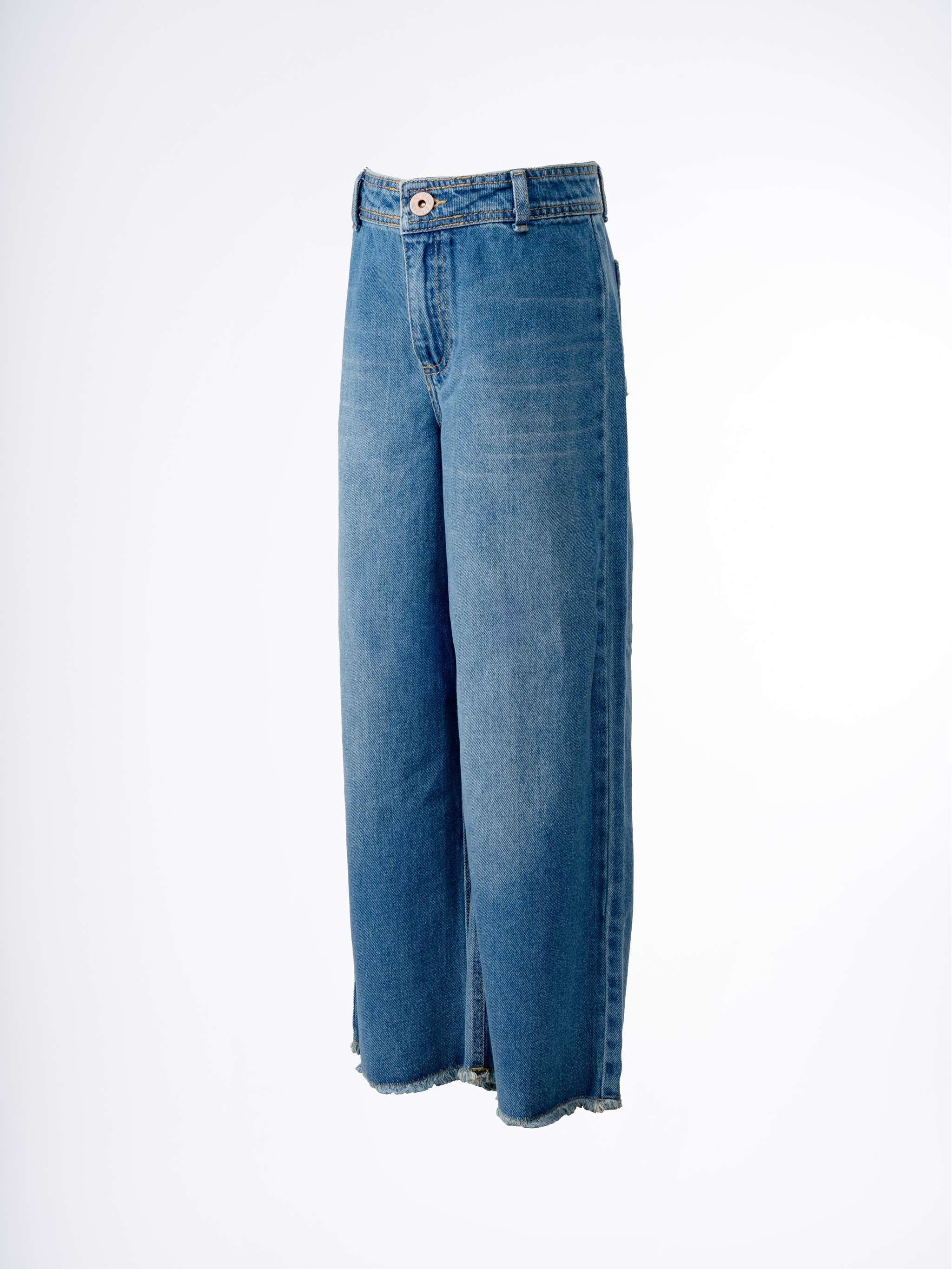 Jeans Baggys Lufas Kd, color indigo medio, para Niña - Image 3