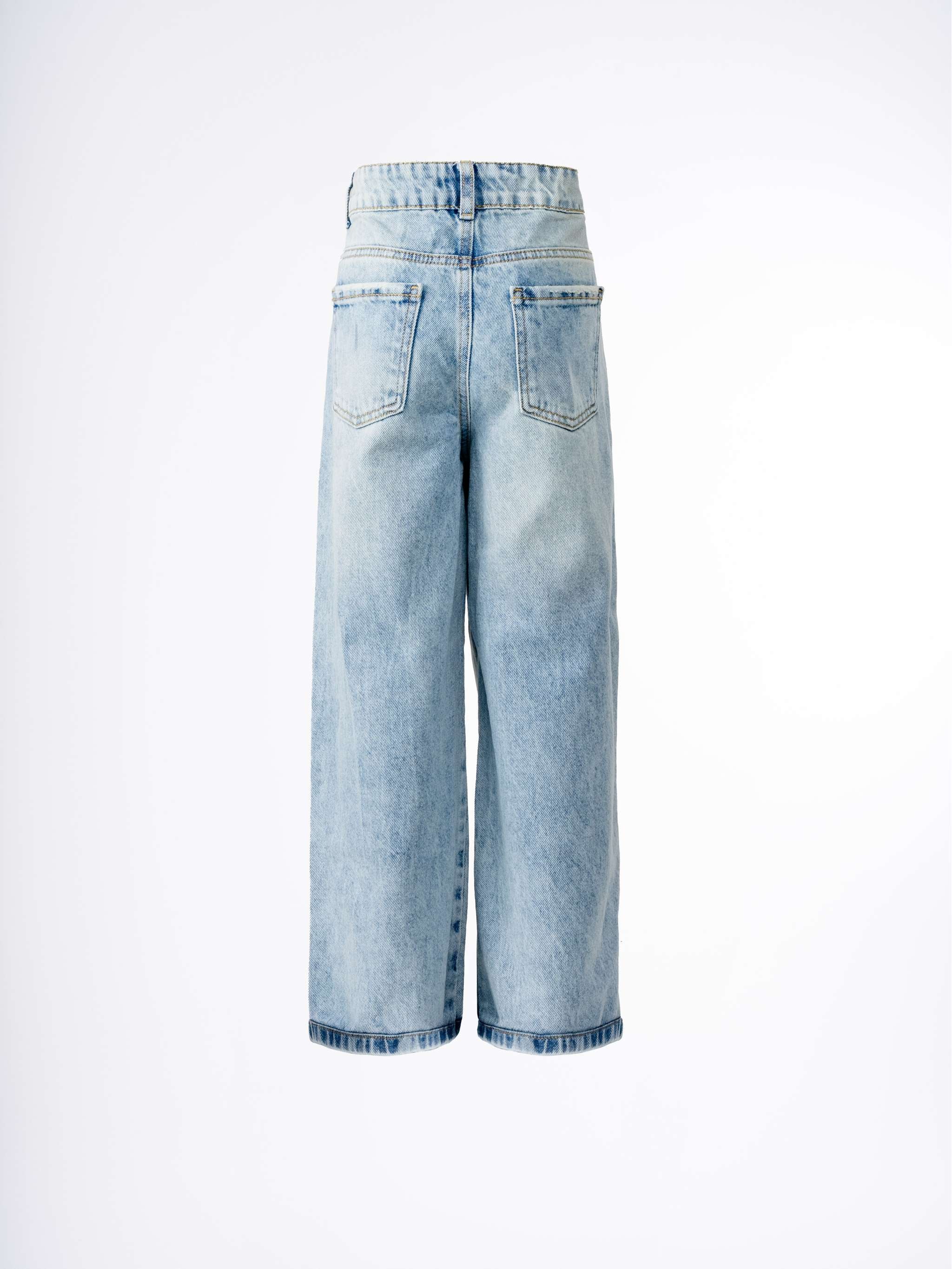 Jeans recto Lisey Kd, color indigo medio, para Niña - Image 2