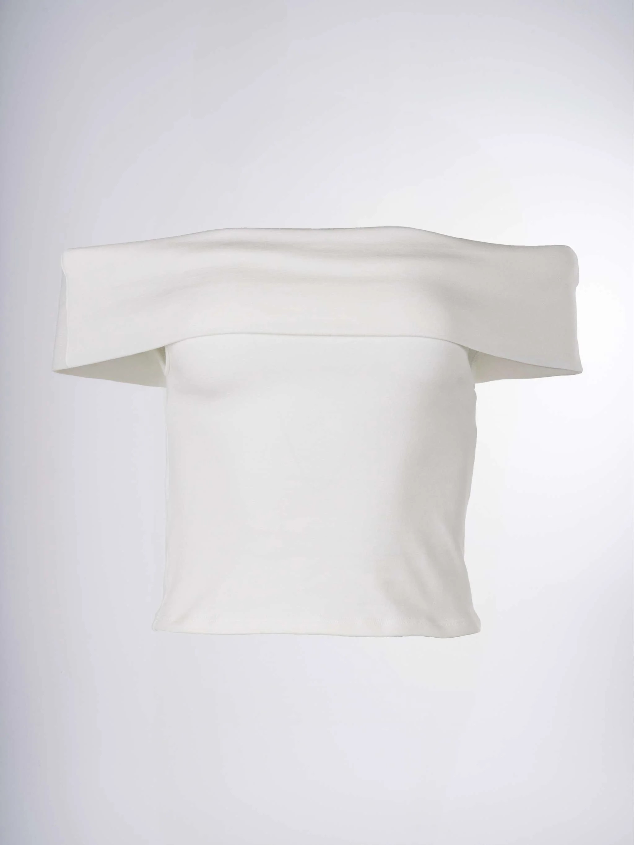Top Bardot Luba, color blanco, para Damas