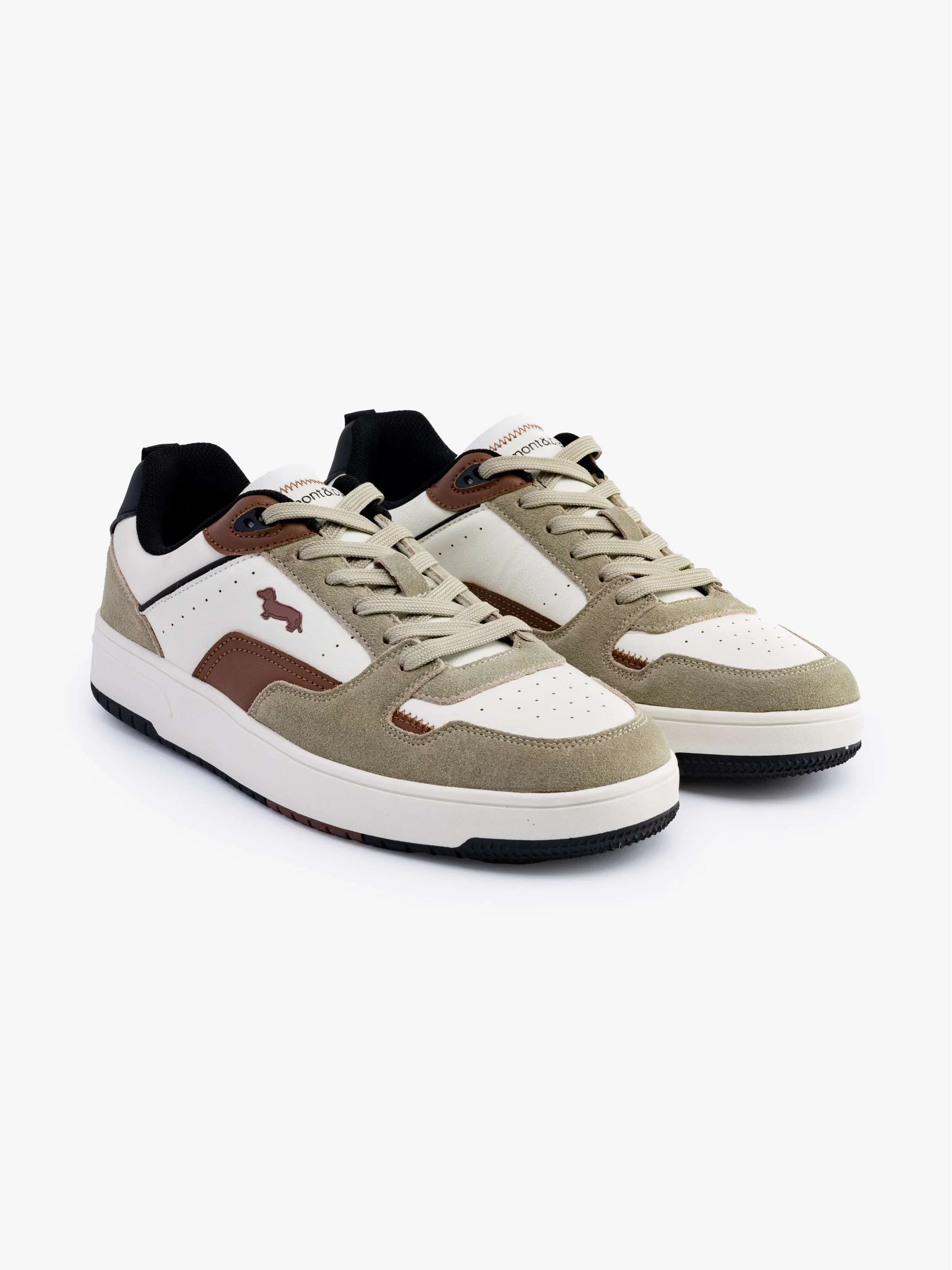 Zapatos Deportivos Scarpa Uomo Camoscio, color beige con blanco, para Caballeros - Image 2