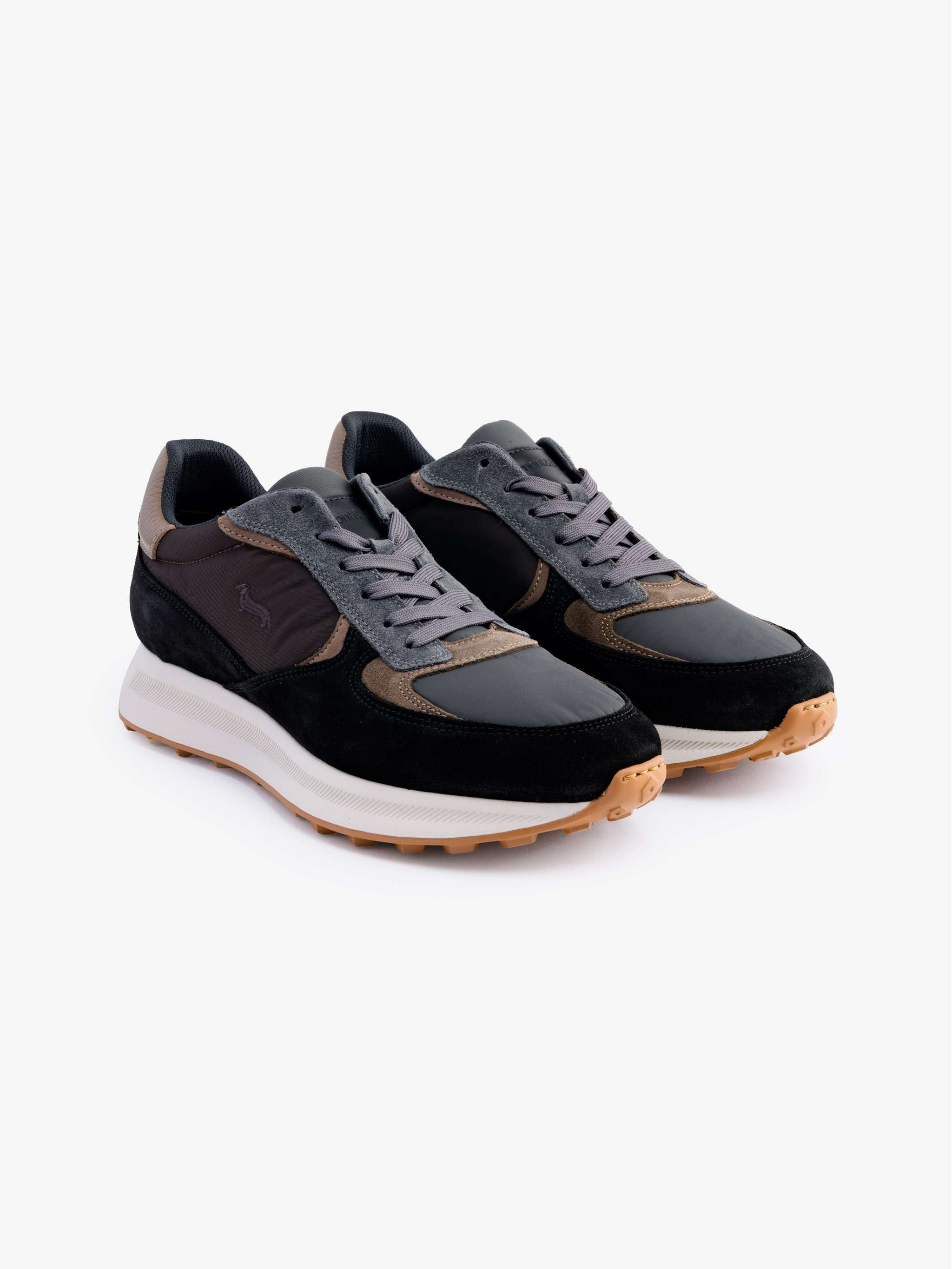 Zapatos Deportivos Scarpa Uomo Camoscio, color negro con gris, para Caballeros - Image 2