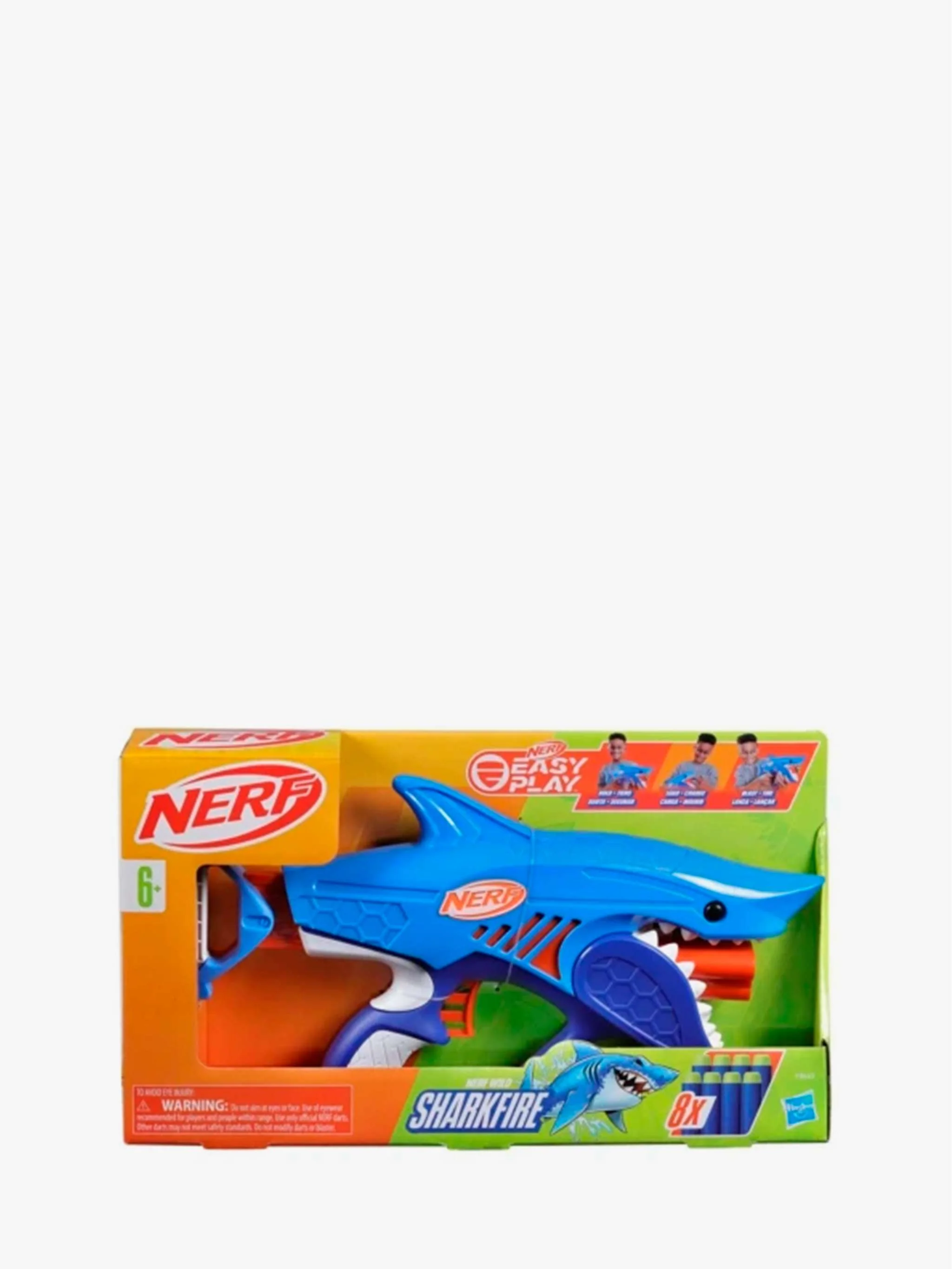 Juguete Lanzador Nerf Junior Wild Sharkfire, lanzador junior y juego de puntería, para Niños