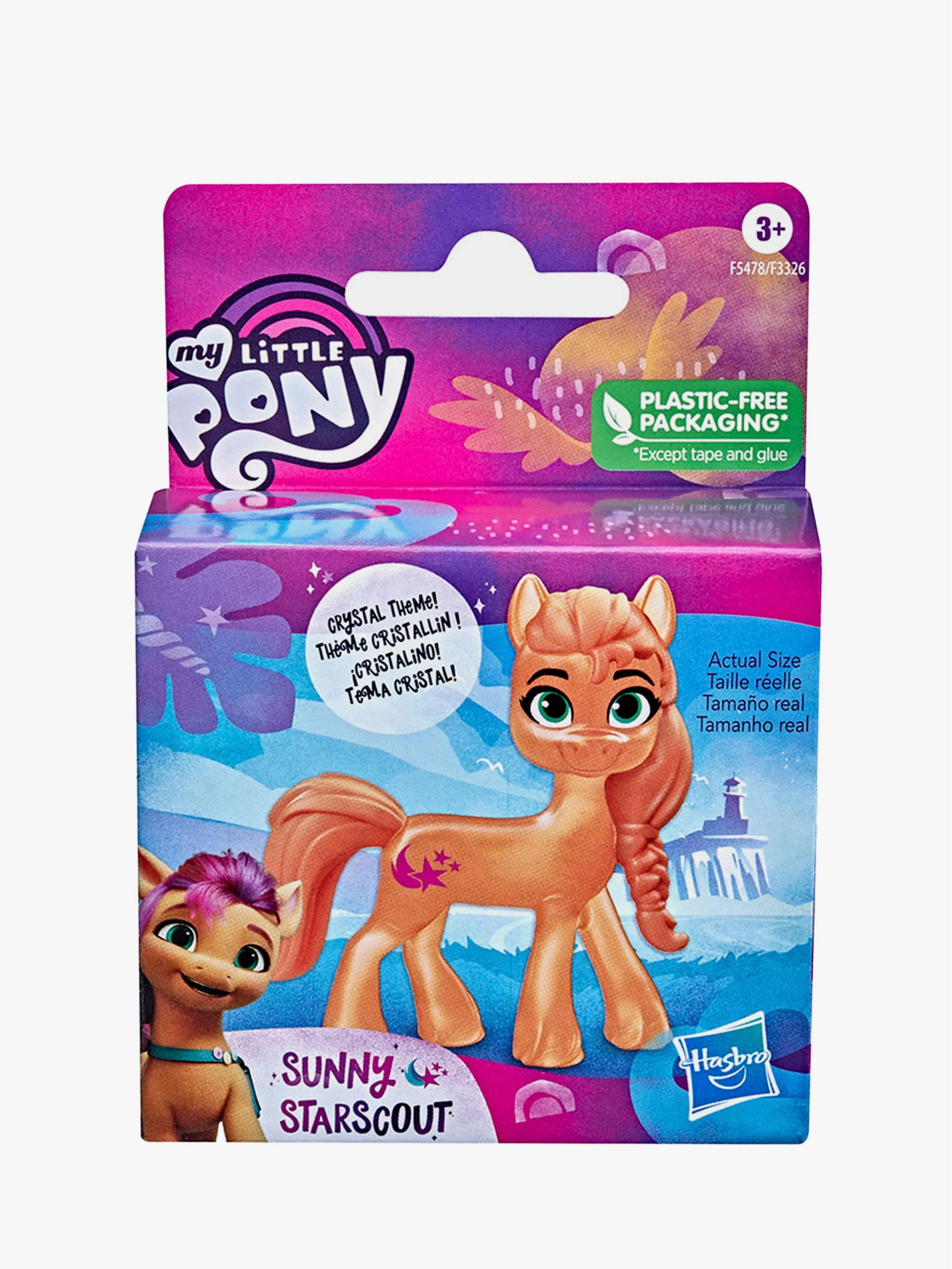 Juguete My Little Pony Crystal - Sunny Starscout, juego de colección y juego simbólico, para Niña