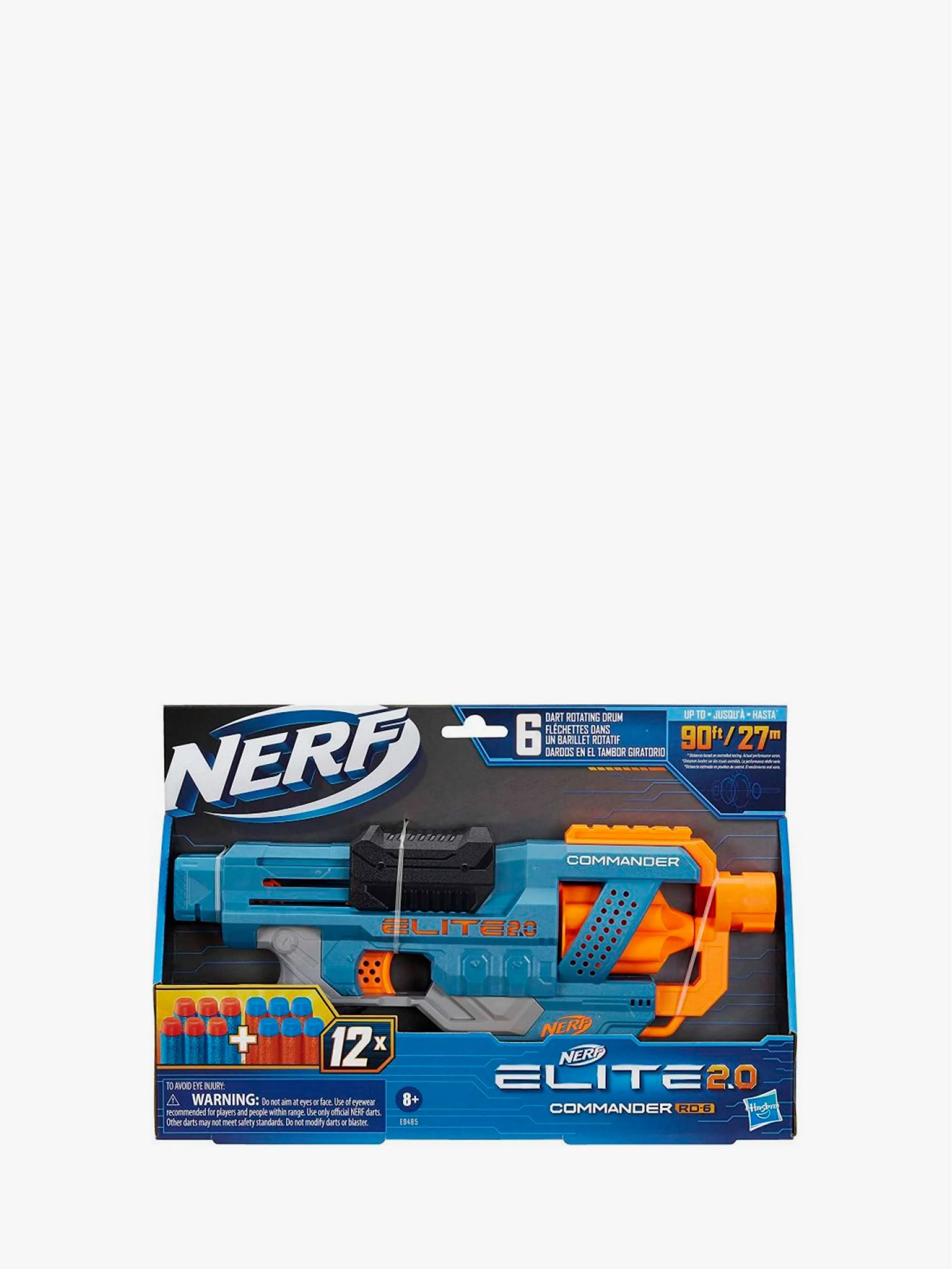 Juguete Nerf Elite 20 Commander, lanzador de dardos y juego de puntería, para Niños