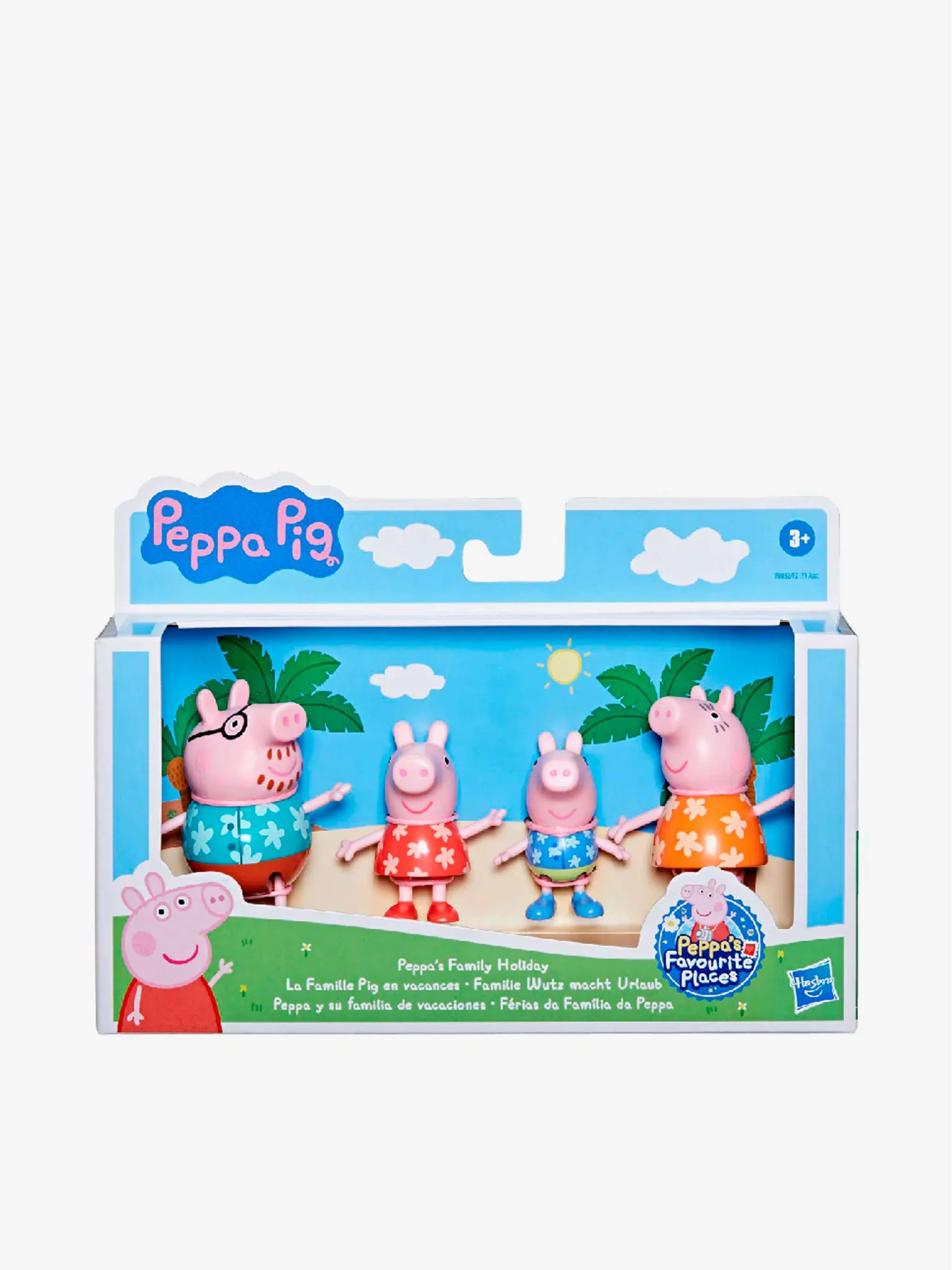 Juguete Peppa Fig 4Paq Familia, pack de figuras y juego simbólico, para Niños