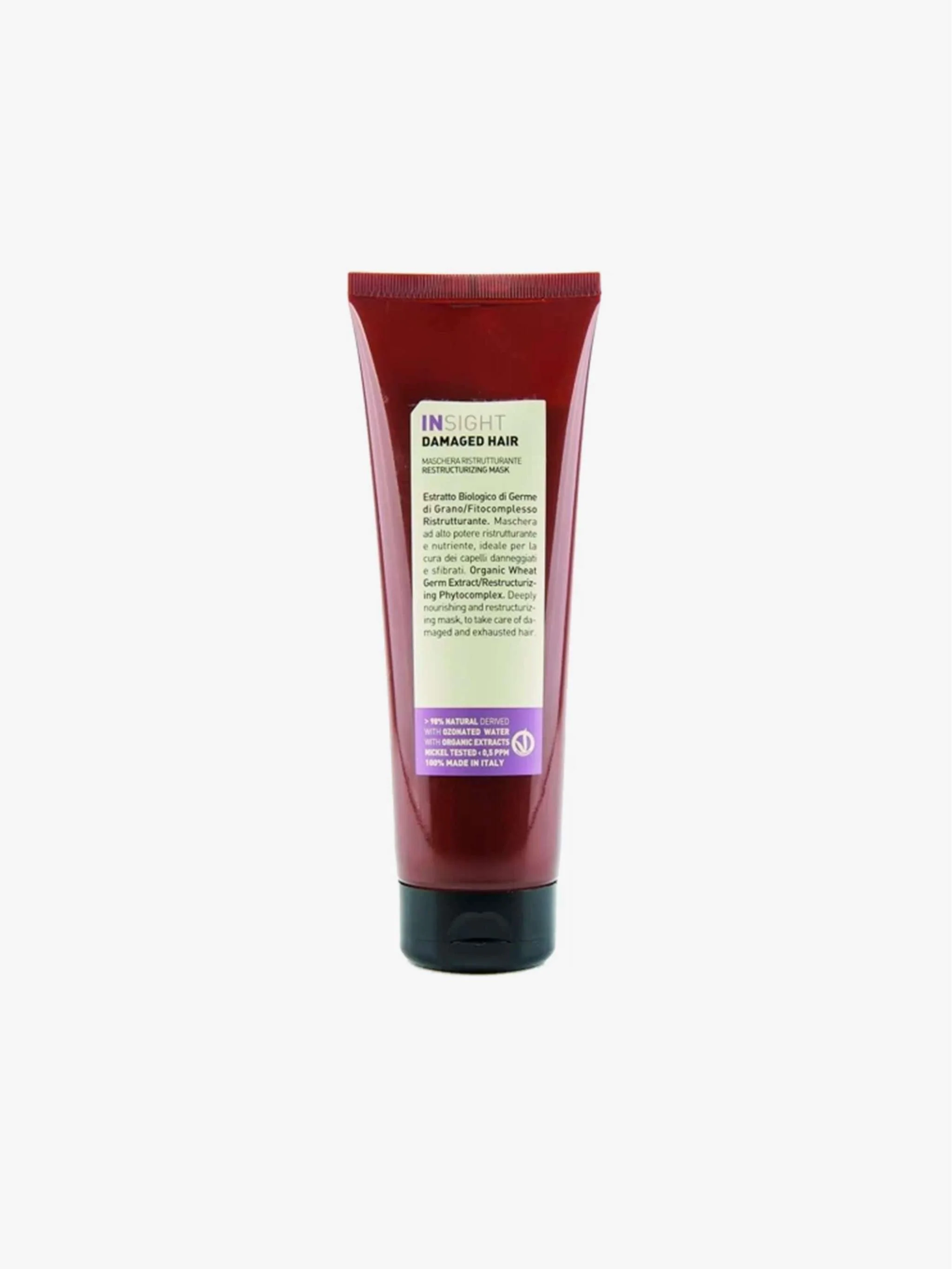 Mascarilla restructurante para cabello dañado 250ml, con queratina vegetal y textura cremosa