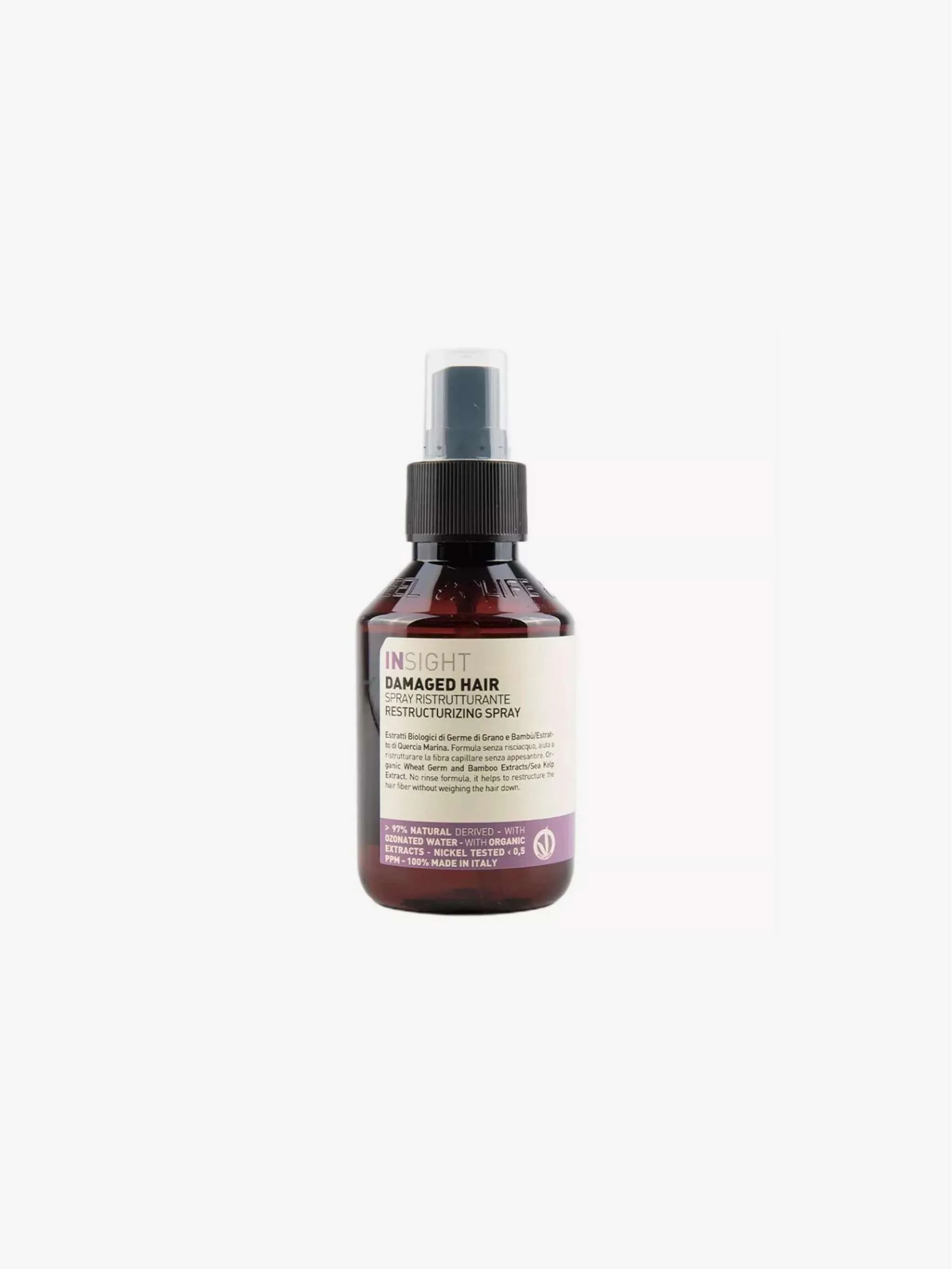 Spray restructurante para cabello dañado 100ml, con proteínas vegetales y efecto reparador