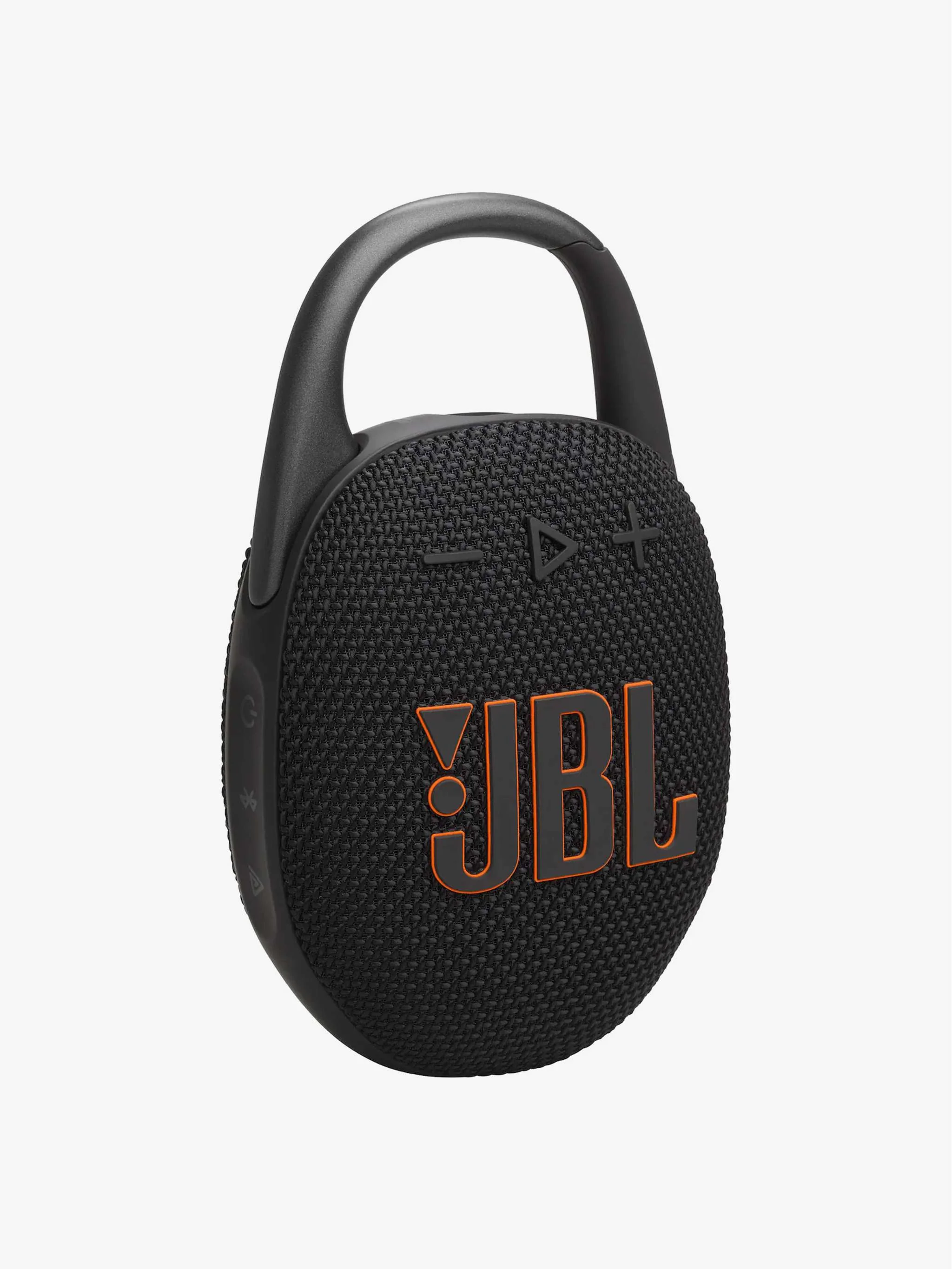Parlante portátil Clip 5 Bluetooth, color negro, con diseño compacto y resistente