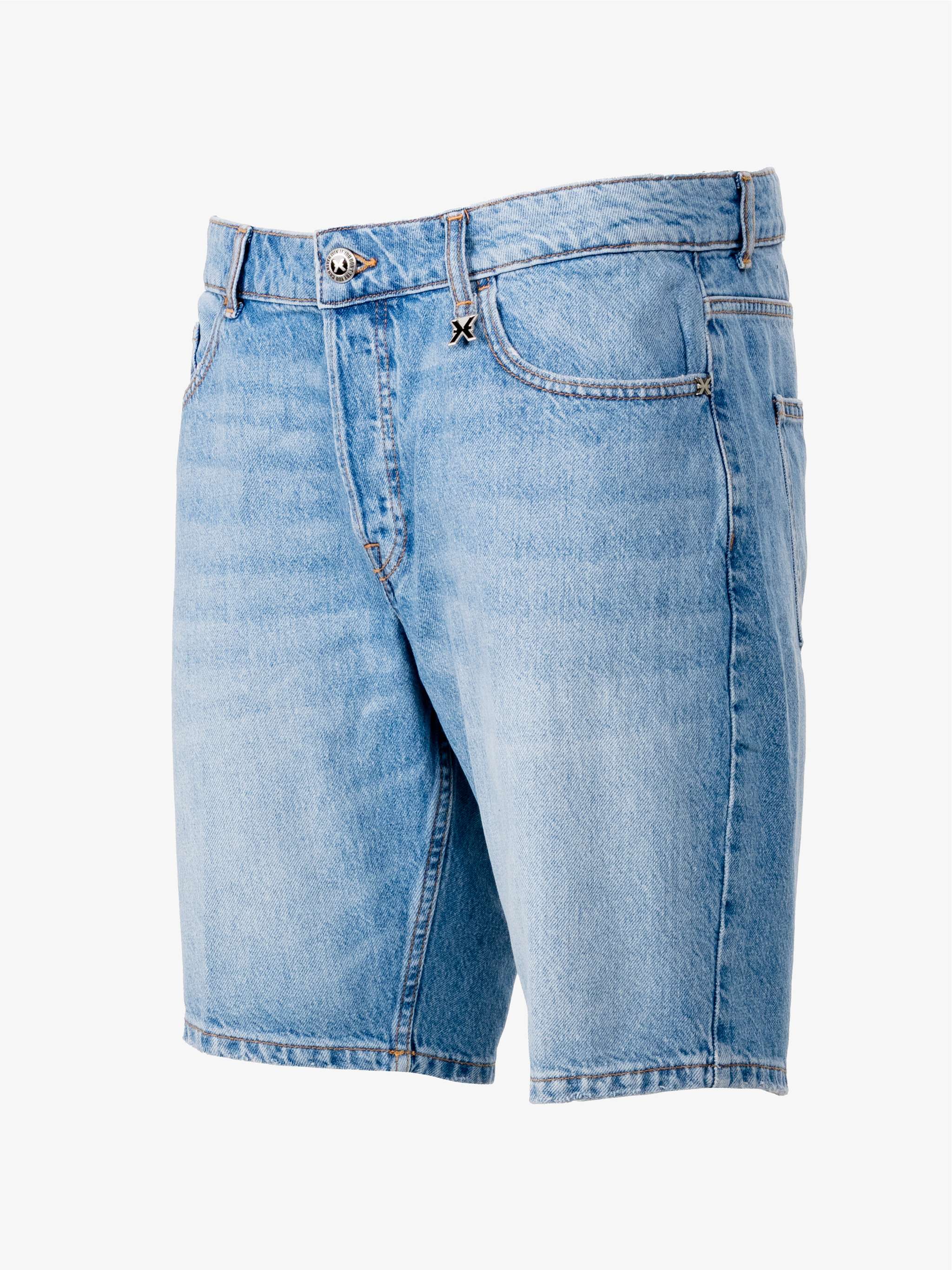 Bermuda denim milde, color azul claro, para Caballeros - Image 3