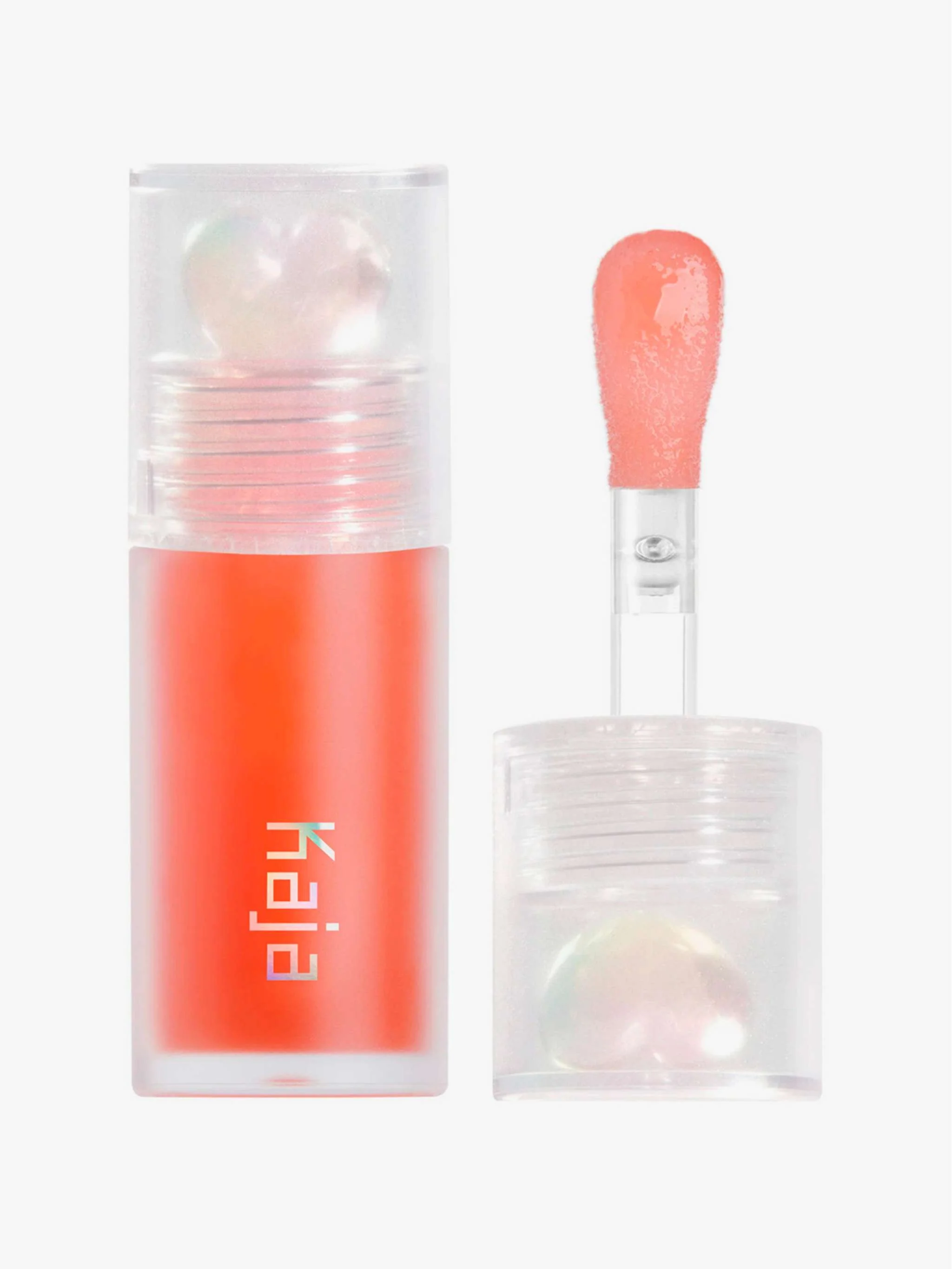 Brillo labial Juicy Glass 03 Apricot Allure, acabado brillante y tono durazno - Image 2