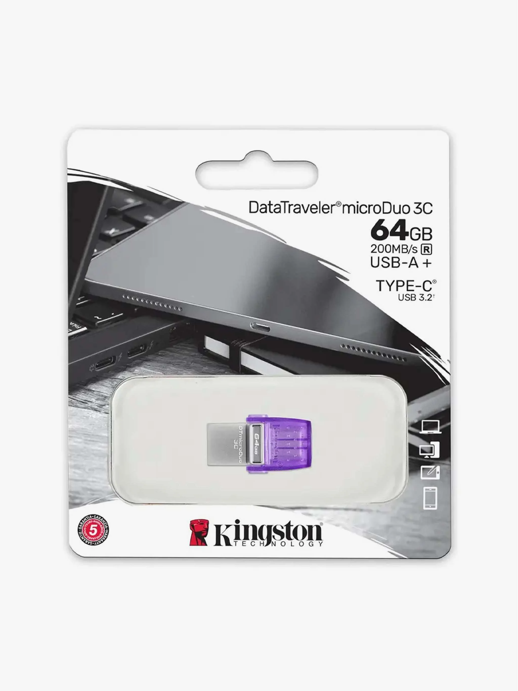 Unidad Flash Usb 64Gb Microduo 3C - Image 2