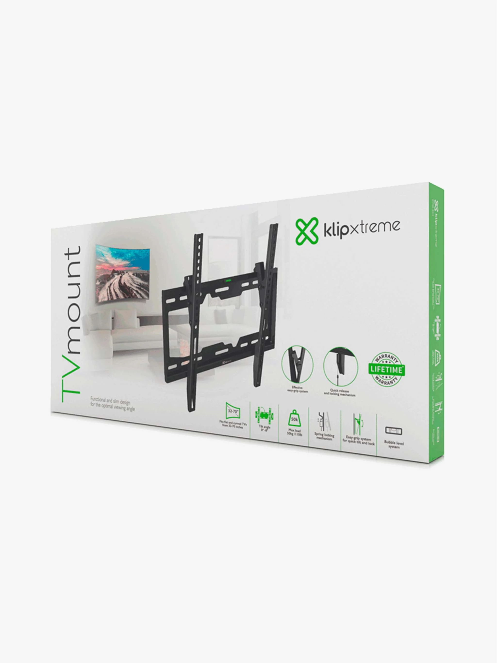 Base inclinada para TV 32"-70" hasta 50Kg, soporte ajustable y seguro - Image 2