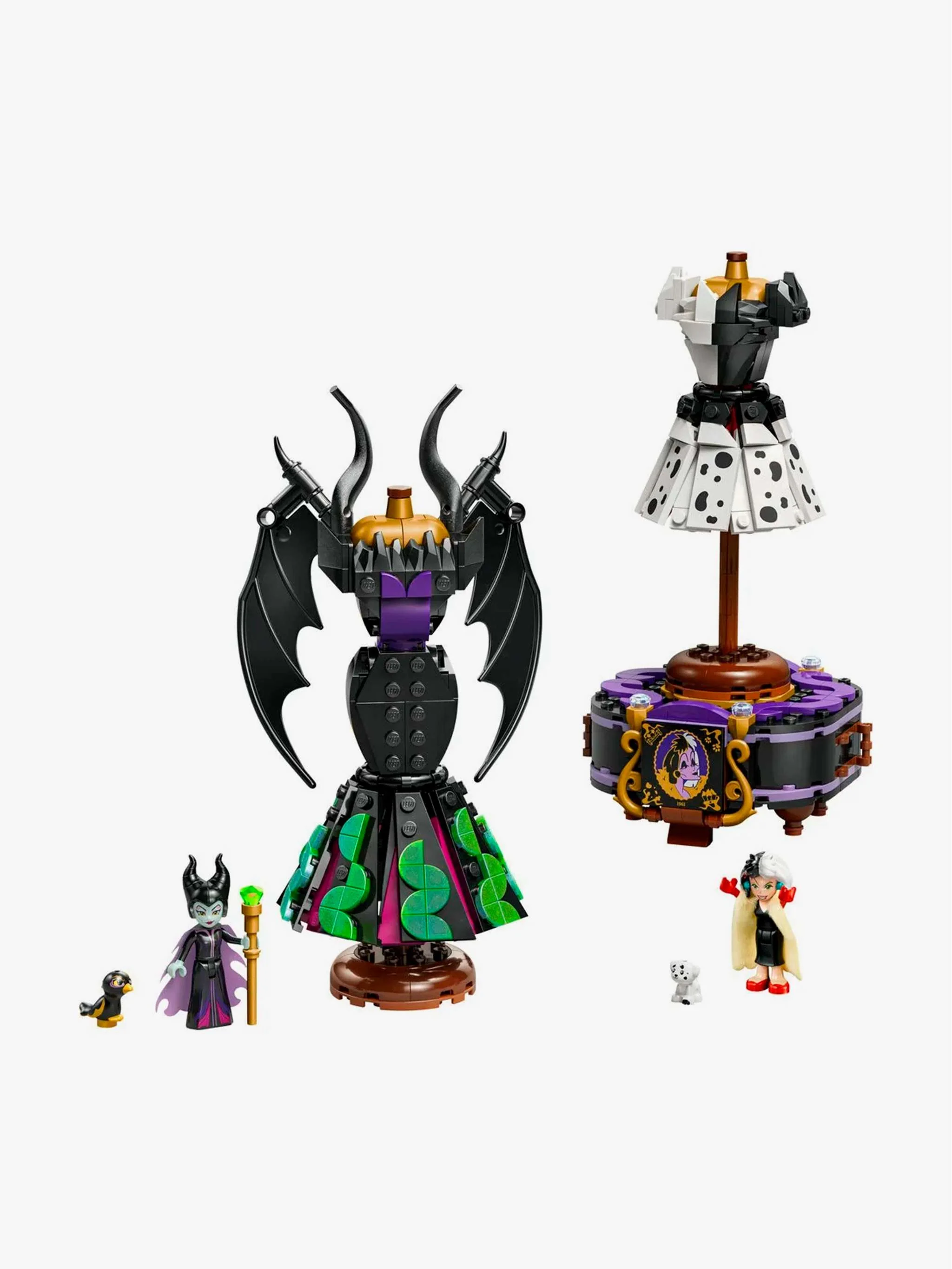 Juguete  Disney Classic - Maleficent's and Cruella De Vil's Dresses, montaje de vestuario y colección, para Niñas