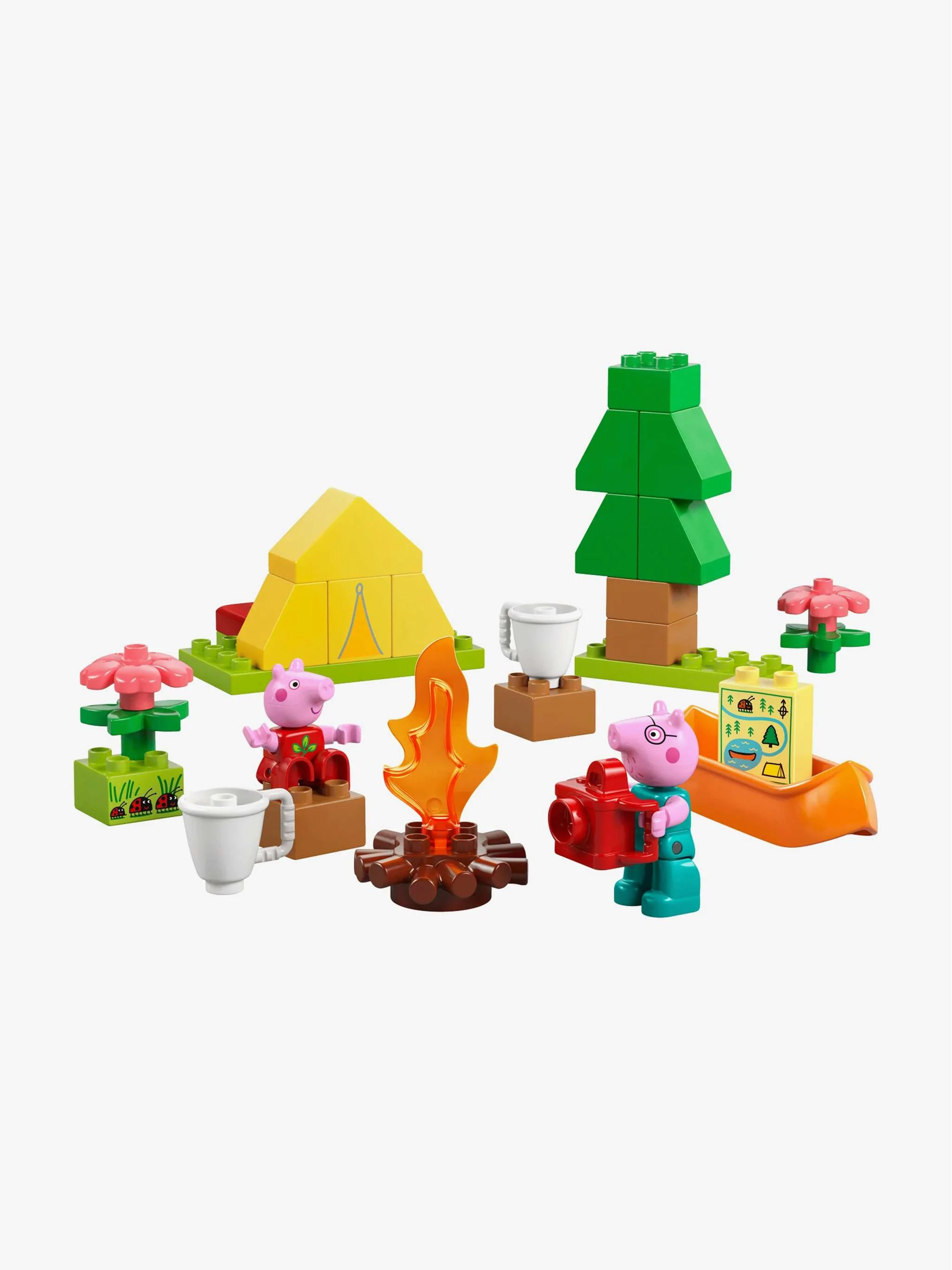 Juguete  Duplo Peppa Pig - Camping Trip, piezas grandes para primeros constructores y aprendizaje sensorial, Para Bebés