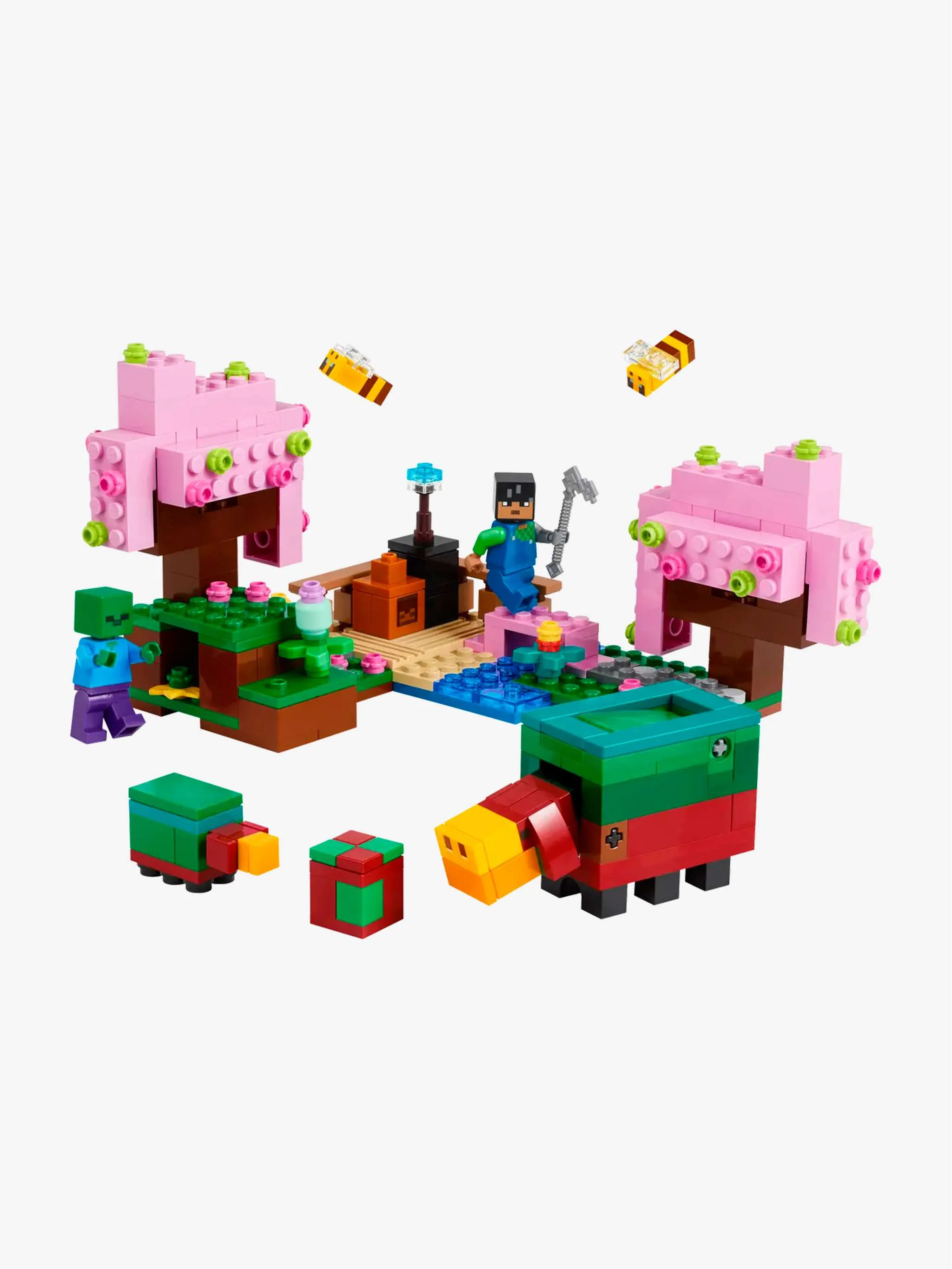 Juguete Minecraft - The Cherry Blossom Garden, construcción temática y juego de exploración, para Niños