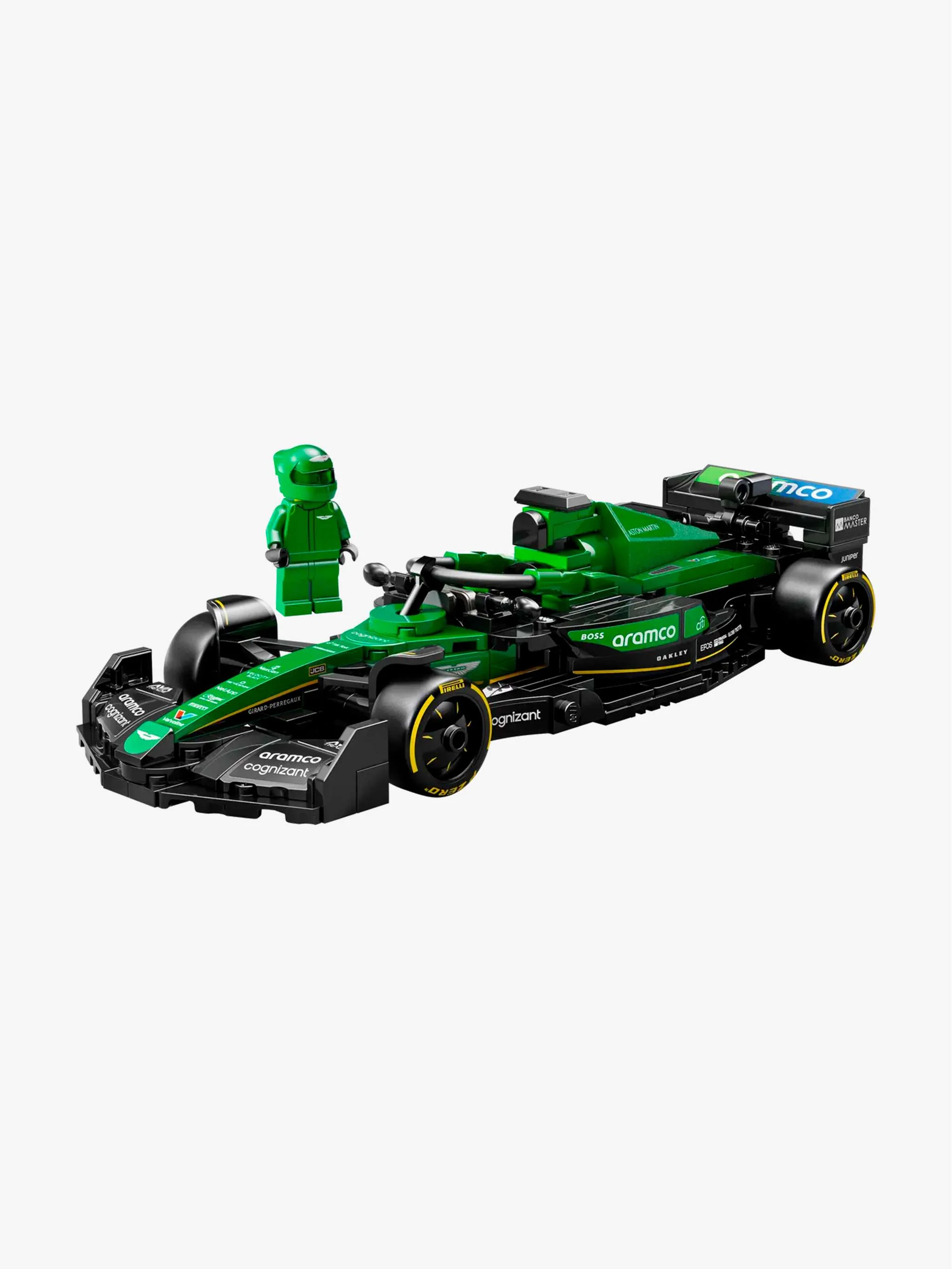 Juguete Speed Champions - Aston Martin Aramco F1 AMR24 Race Car, construcción de coche de carreras y colección, para Niños