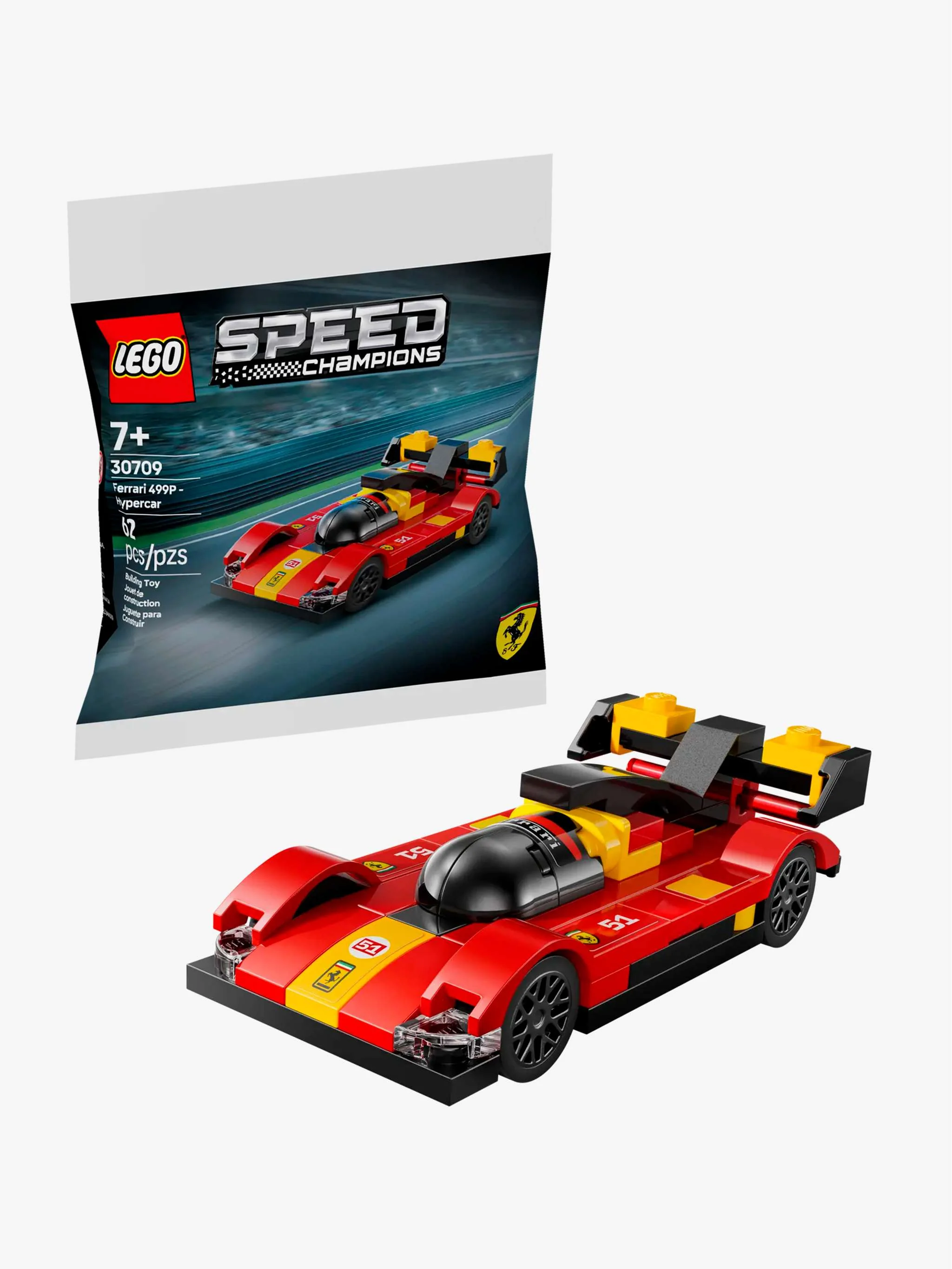 Juguete Speed Champions - Ferrari 499P Hypercar, construcción de hypercar y colección, para Niños - Image 2