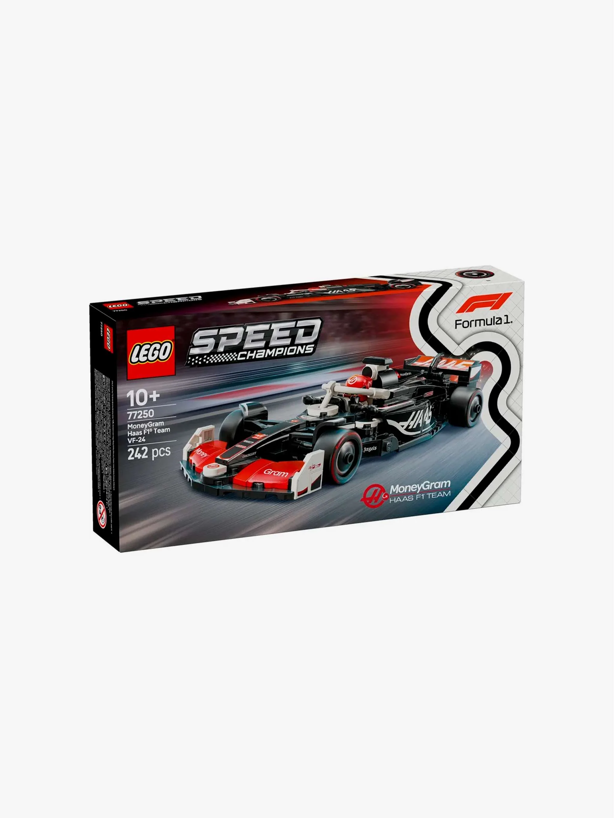Juguete Speed Champions - MoneyGram Haas F1 Team VF-24 Race Car, construcción de coche de carreras y colección, para Niños - Image 3