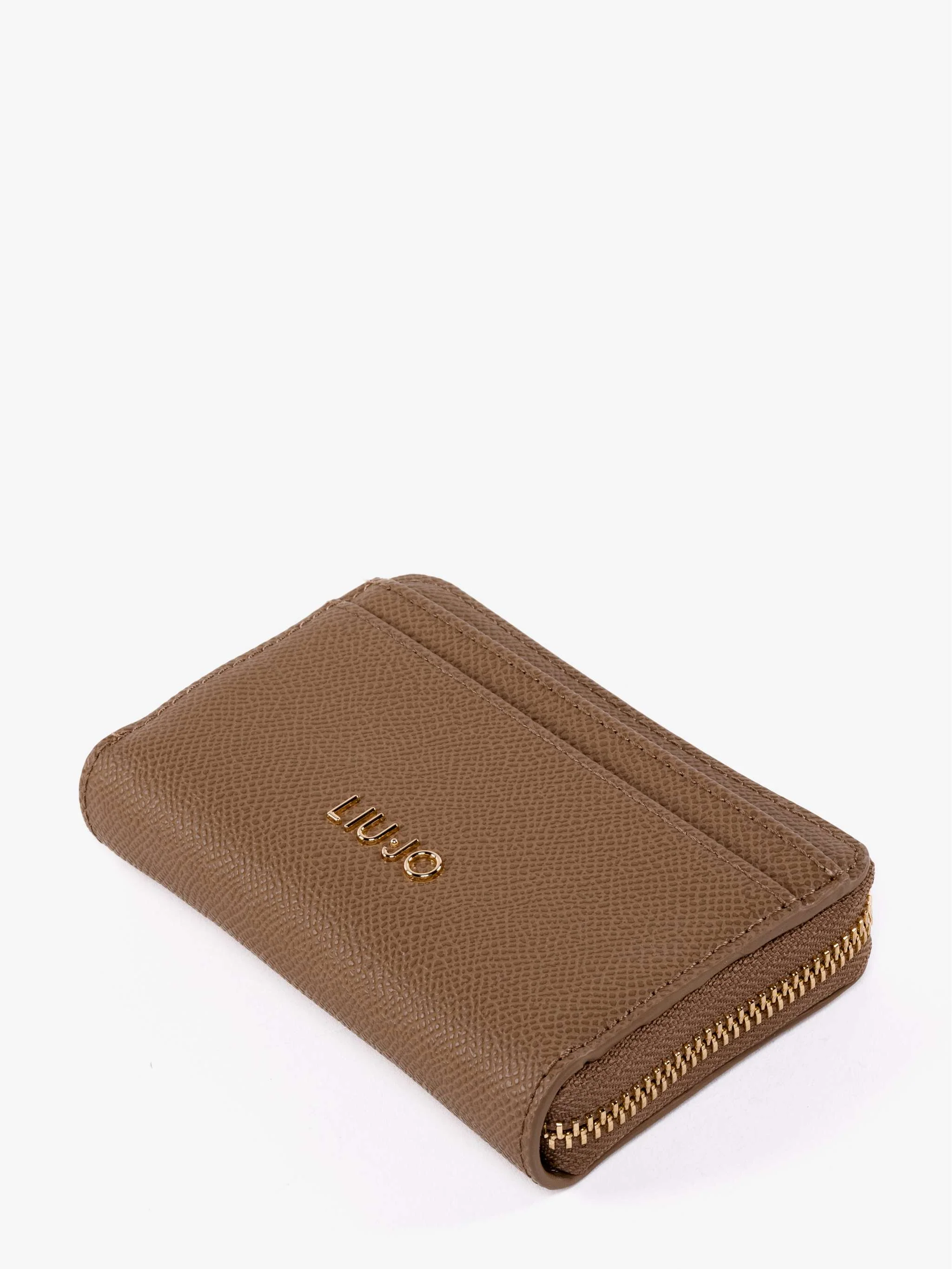 Billetera con logo, color beige, para Damas - Image 3