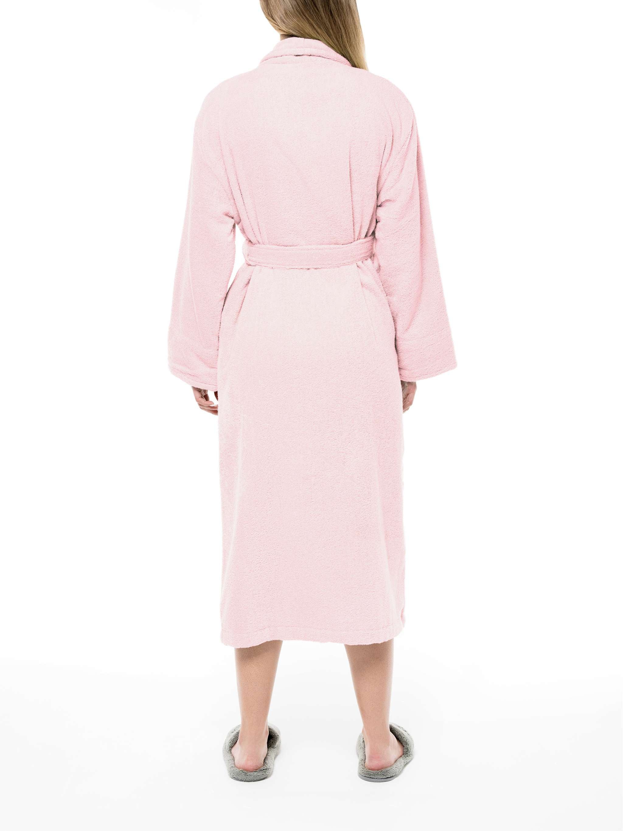 Bata de baño, tamaño M, color rosado - Image 4
