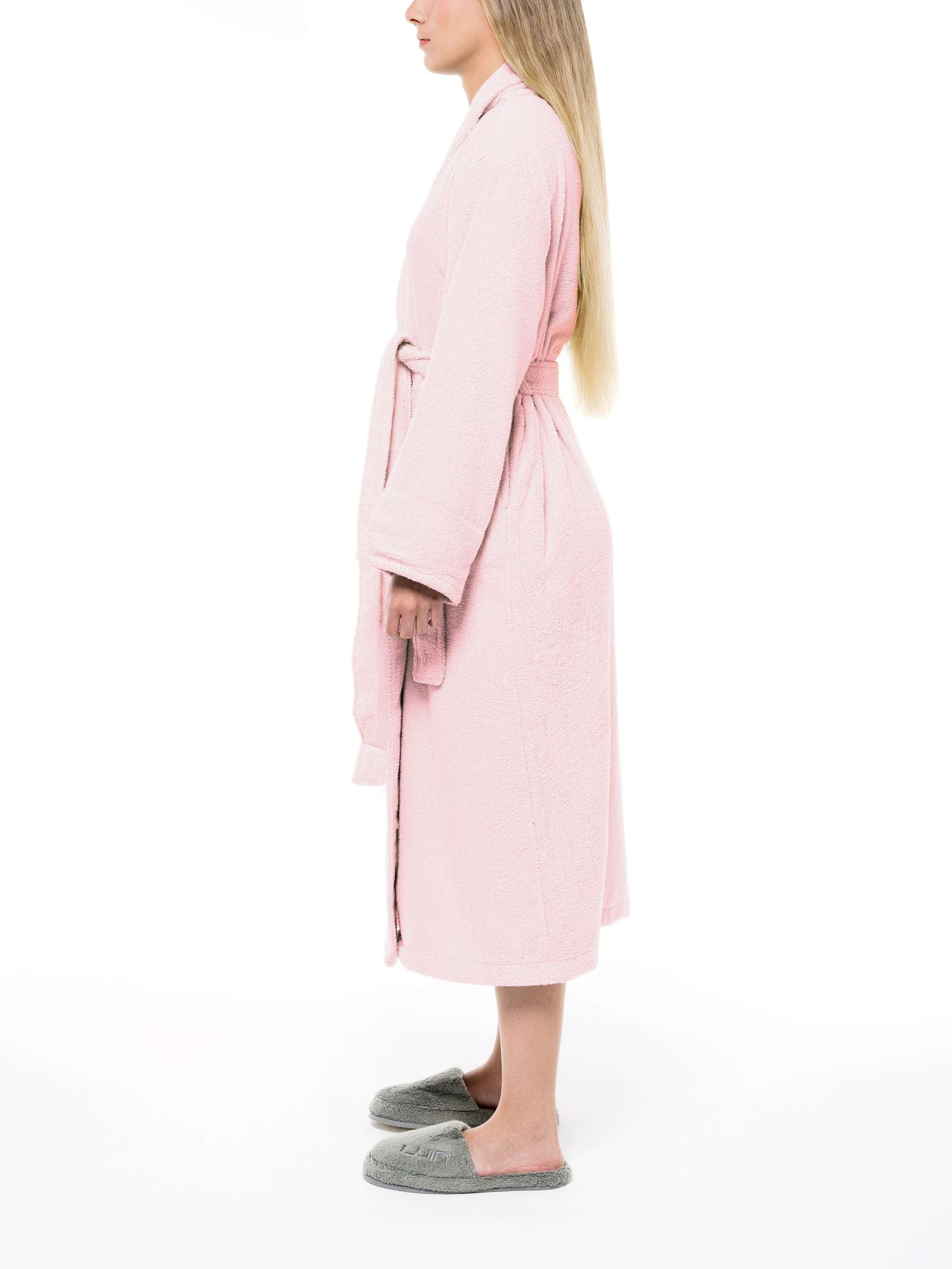 Bata de baño, tamaño S, color rosado - Image 5