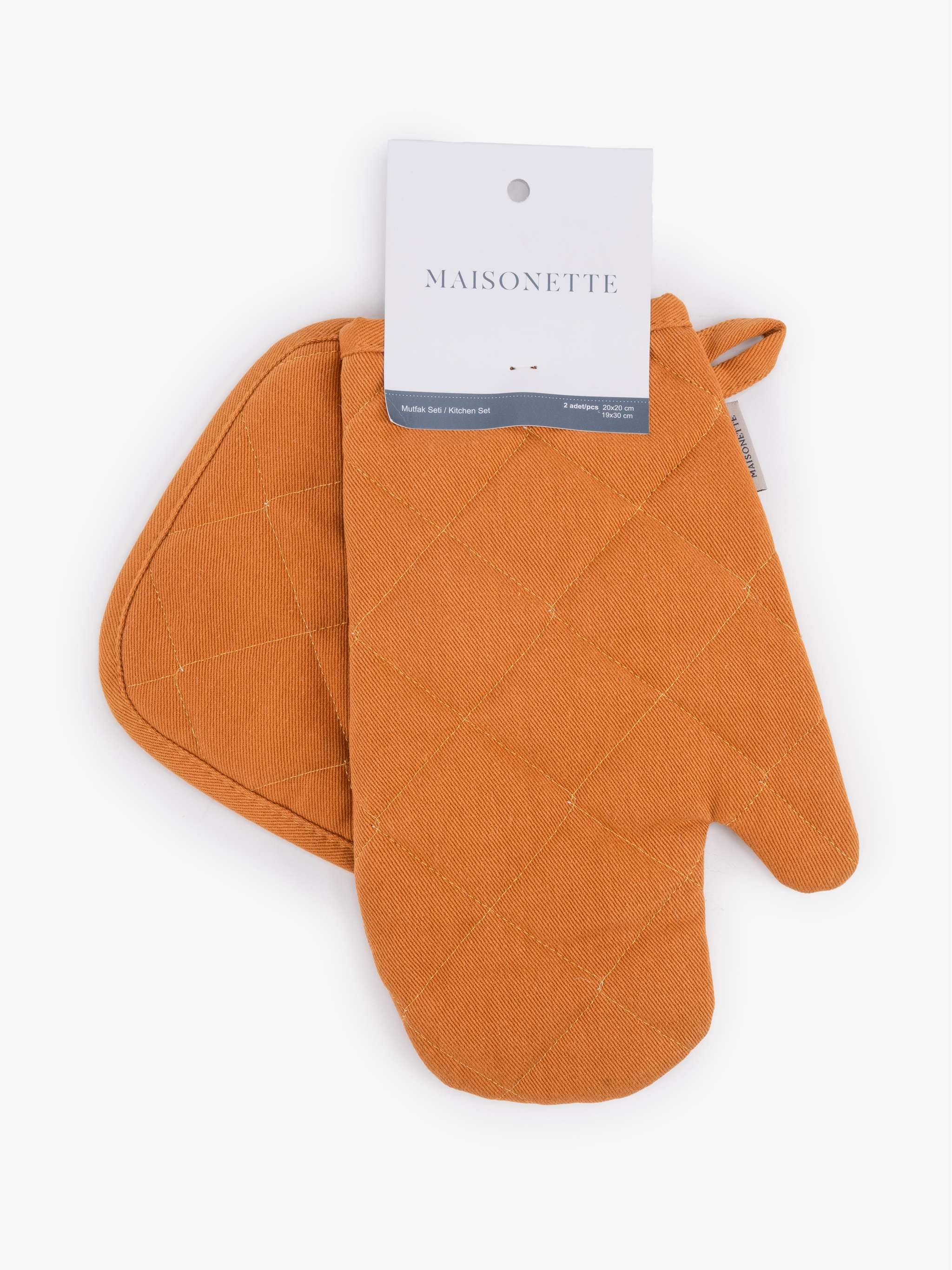 Guantes para cocina, color mustard