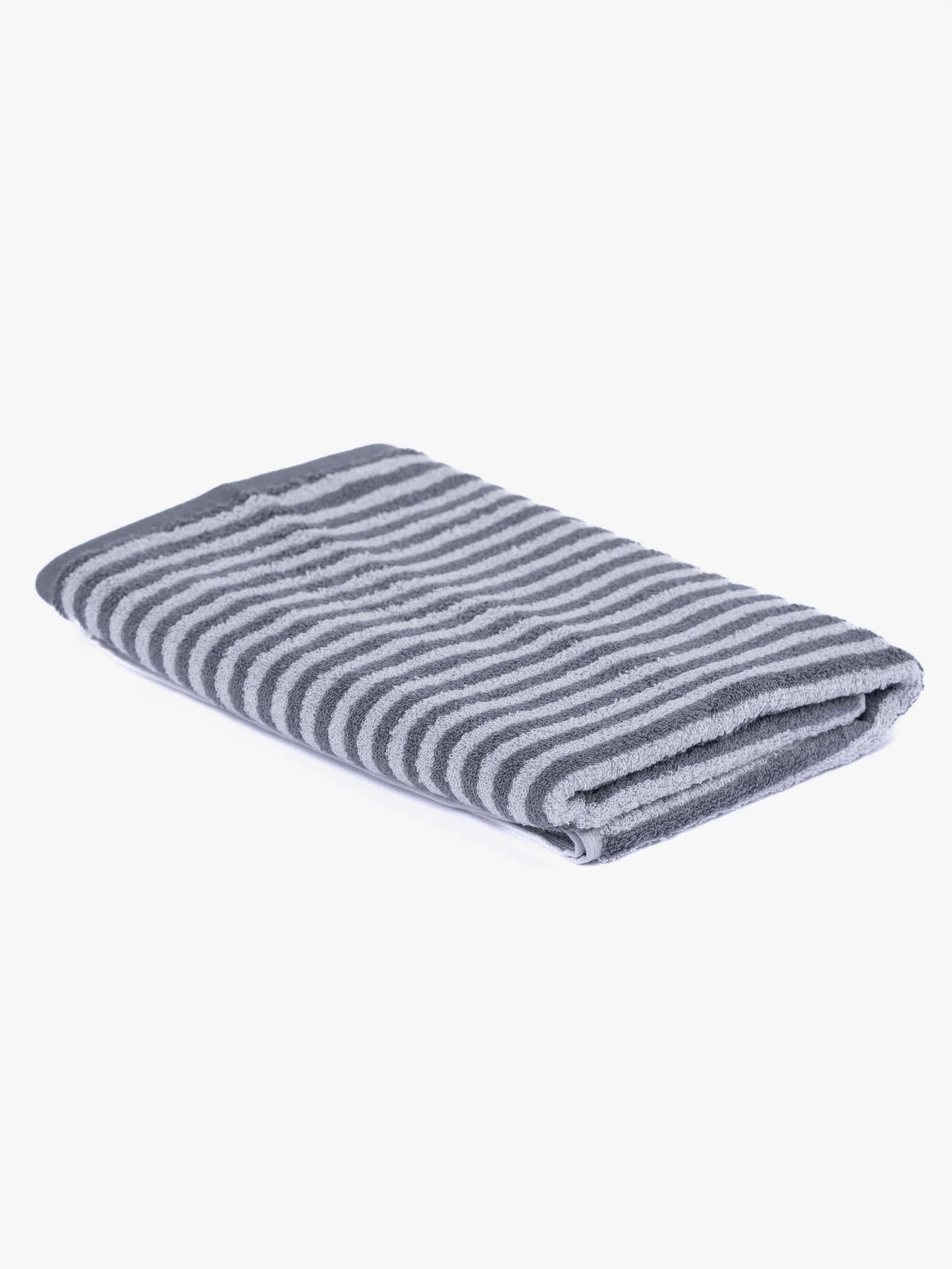 Toallas para baño, tamaño 70 x 140 cm, color gris - Image 2