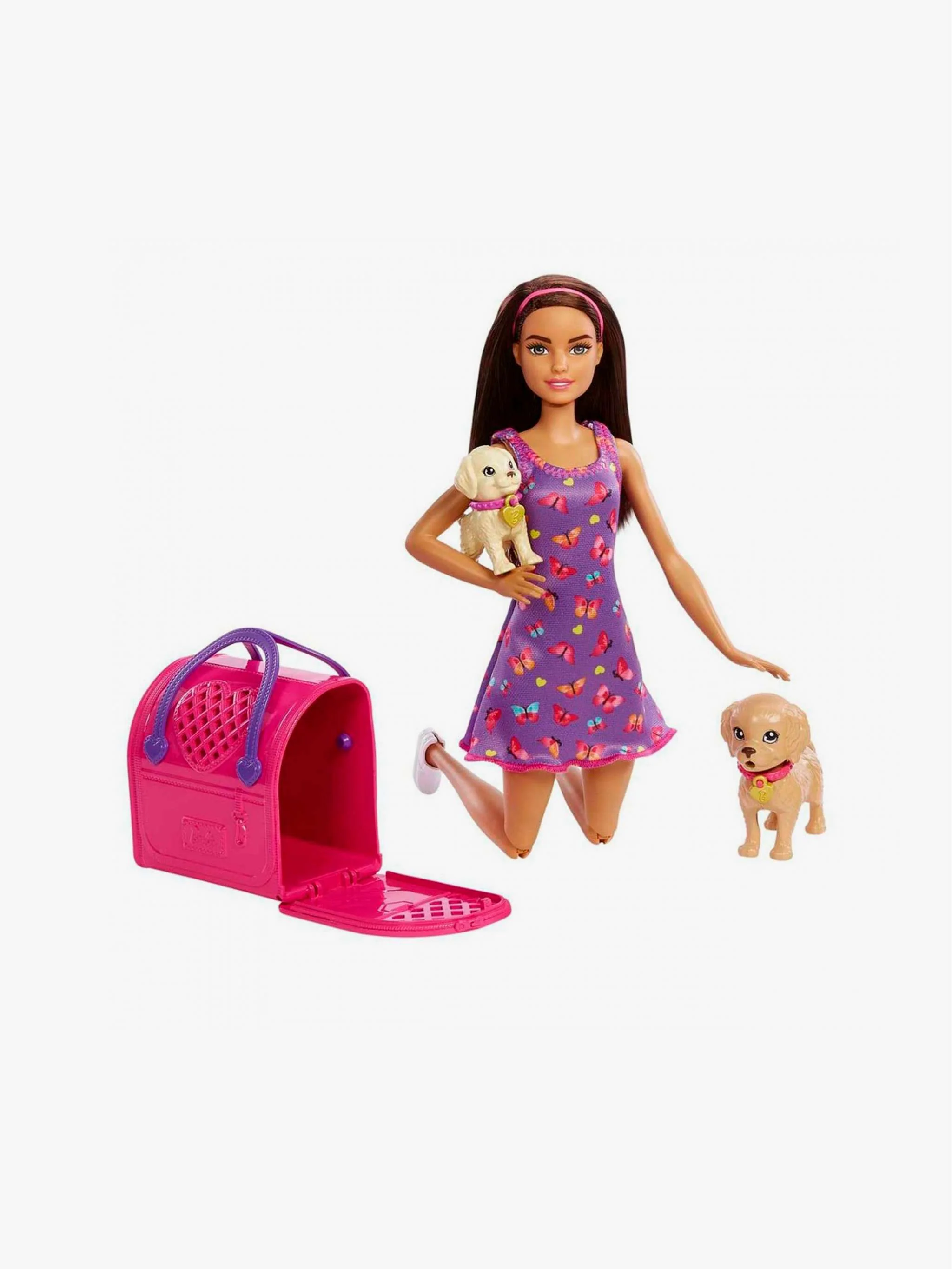 Juguete Barbie Adopta perritos, juego de cuidado y mascotas, para Niña