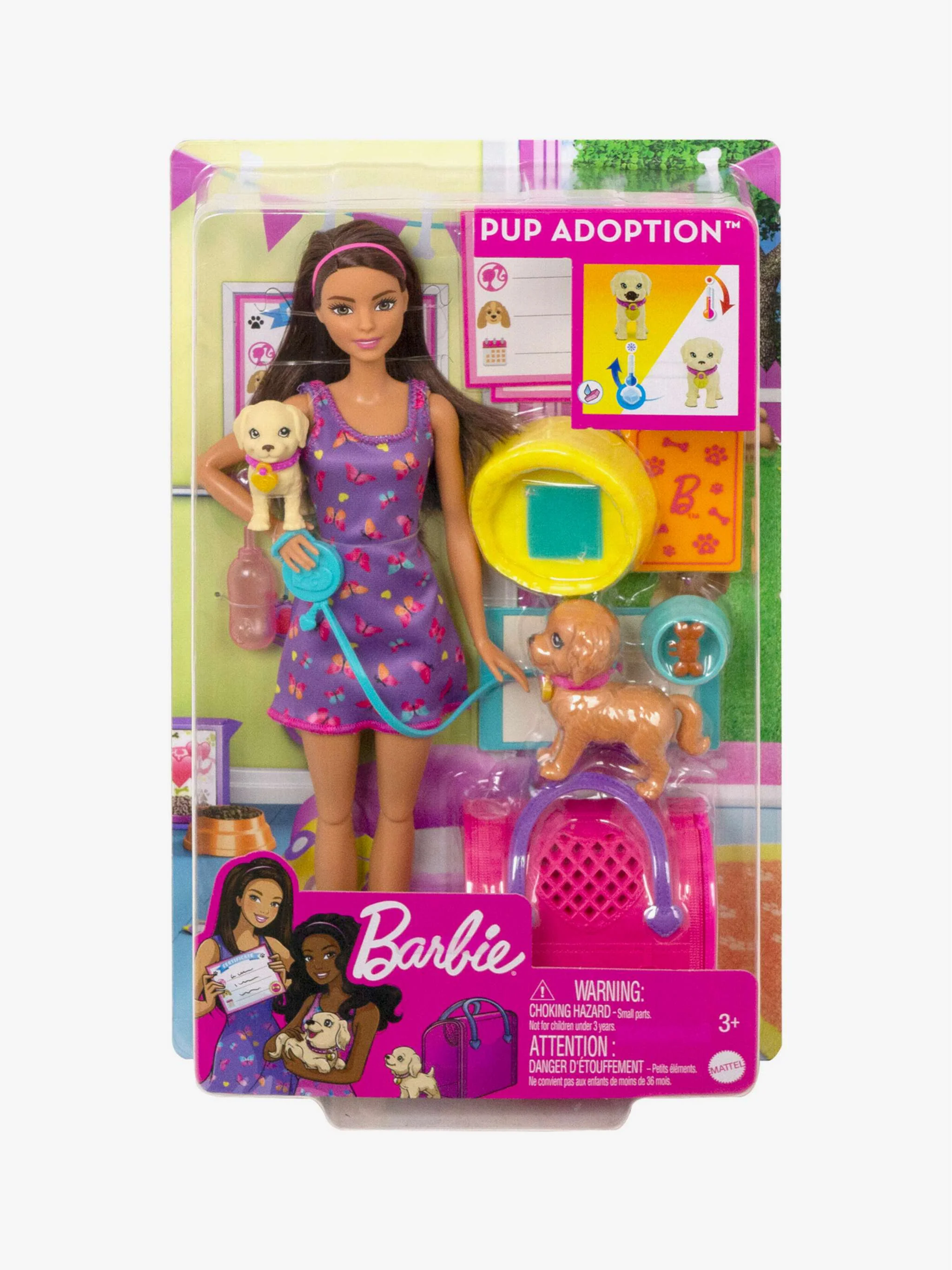 Juguete Barbie Adopta perritos, juego de cuidado y mascotas, para Niña - Image 2