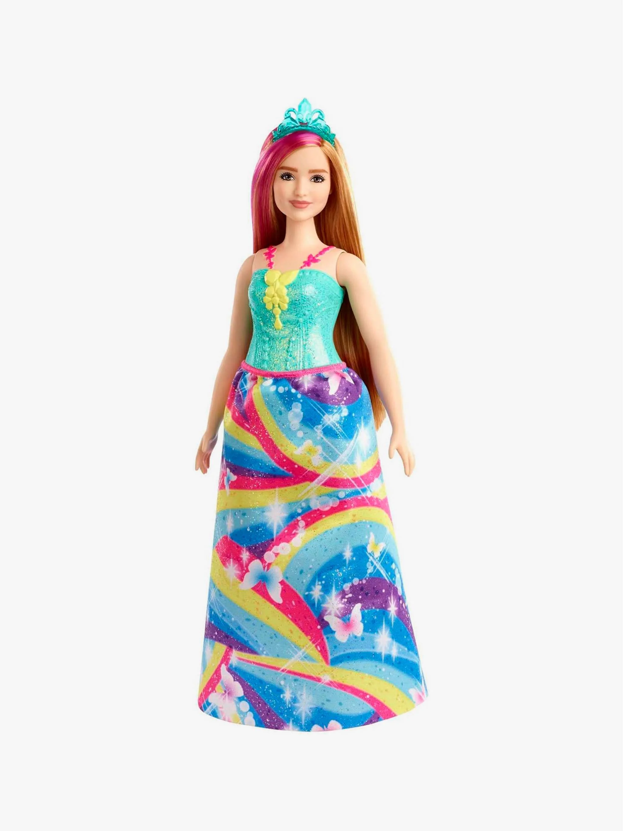 Juguete Barbie - Dreamtopia Princess Doll - Azul Tiara, muñeca de fantasía y juego simbólico, para Niña