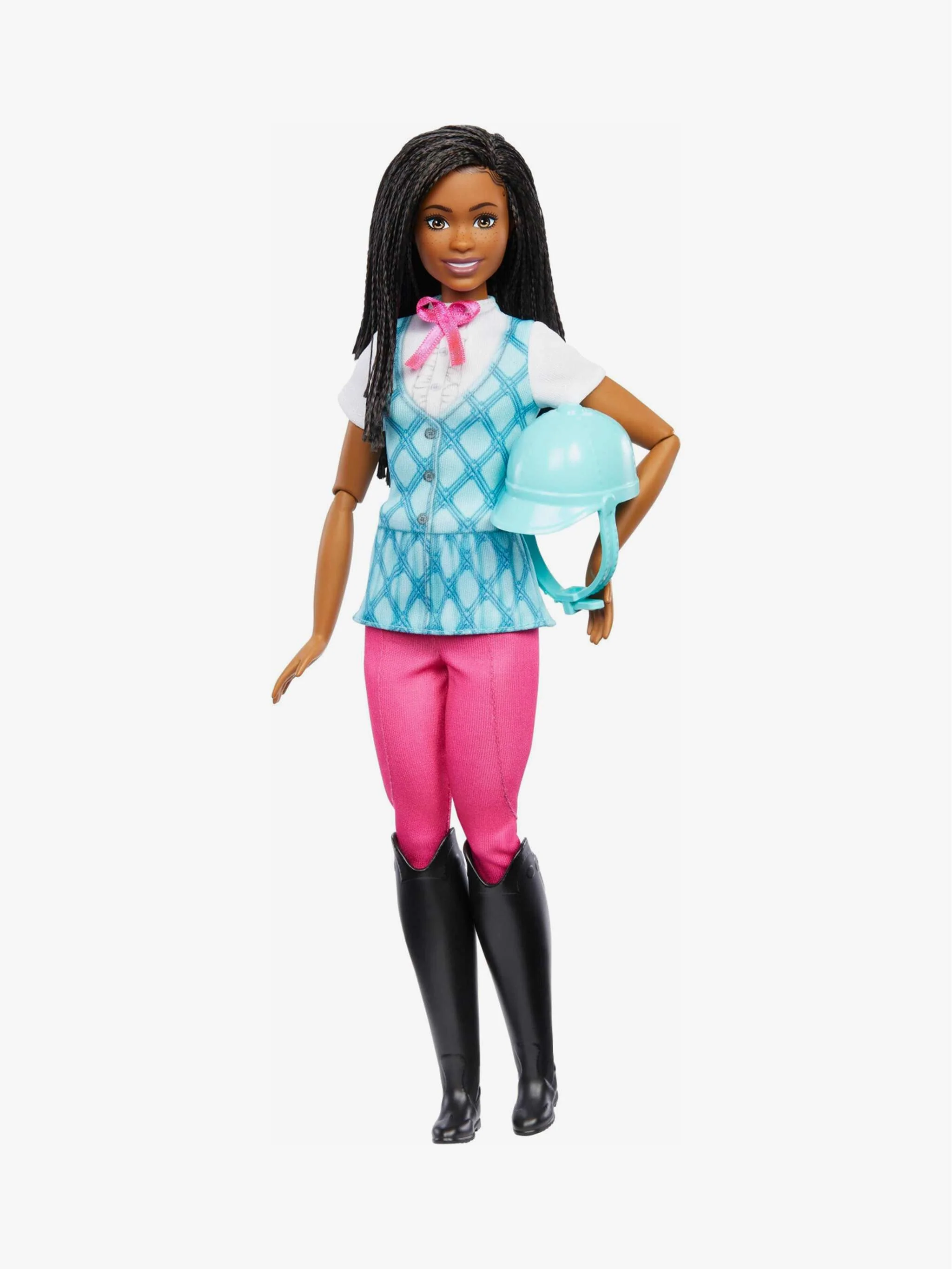 Juguete Barbie Muñeca Brooklyn jinete de equitación, figura ecuestre y juego de rol, para Niña