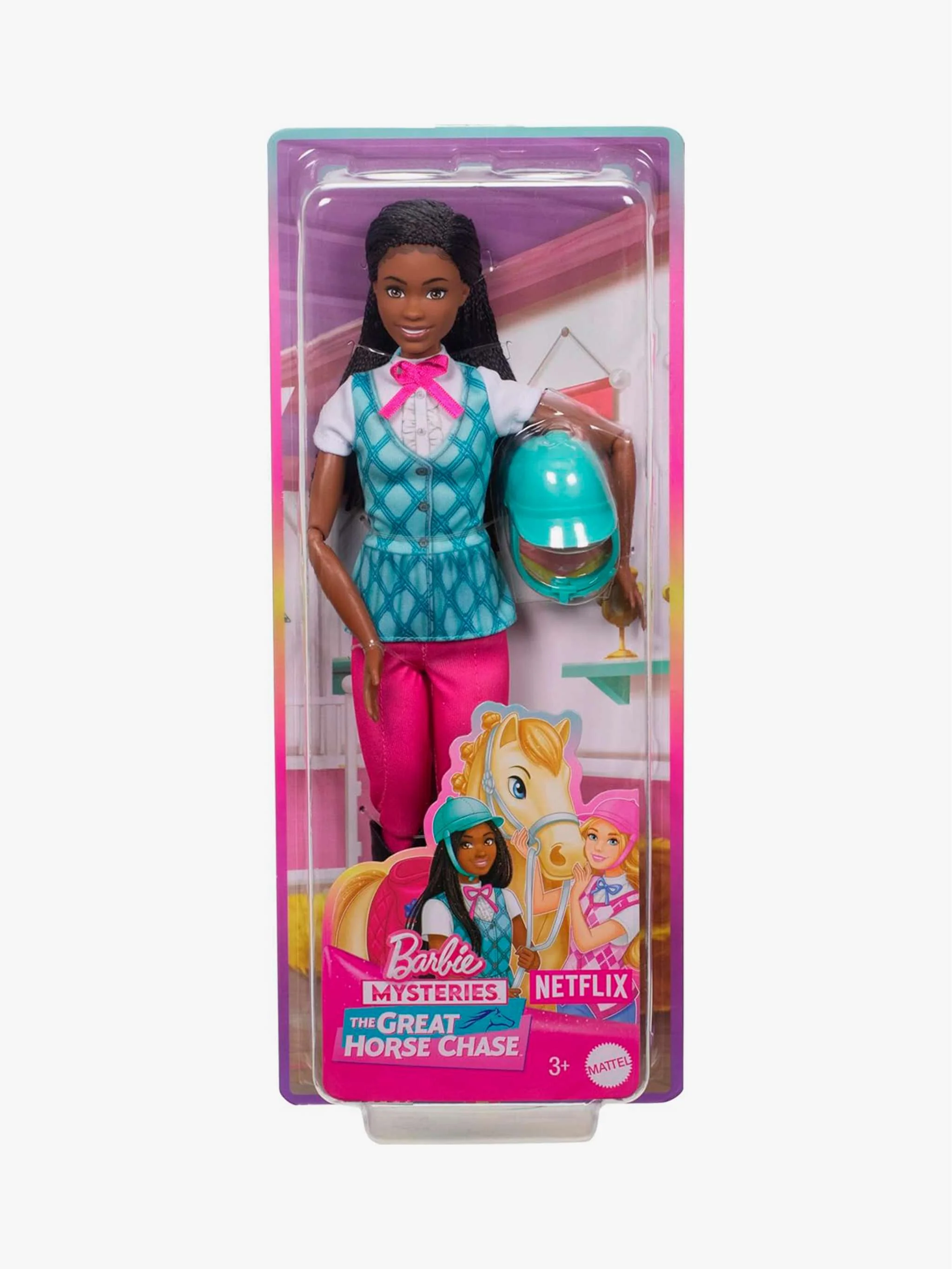 Juguete Barbie Muñeca Brooklyn jinete de equitación, figura ecuestre y juego de rol, para Niña - Image 2