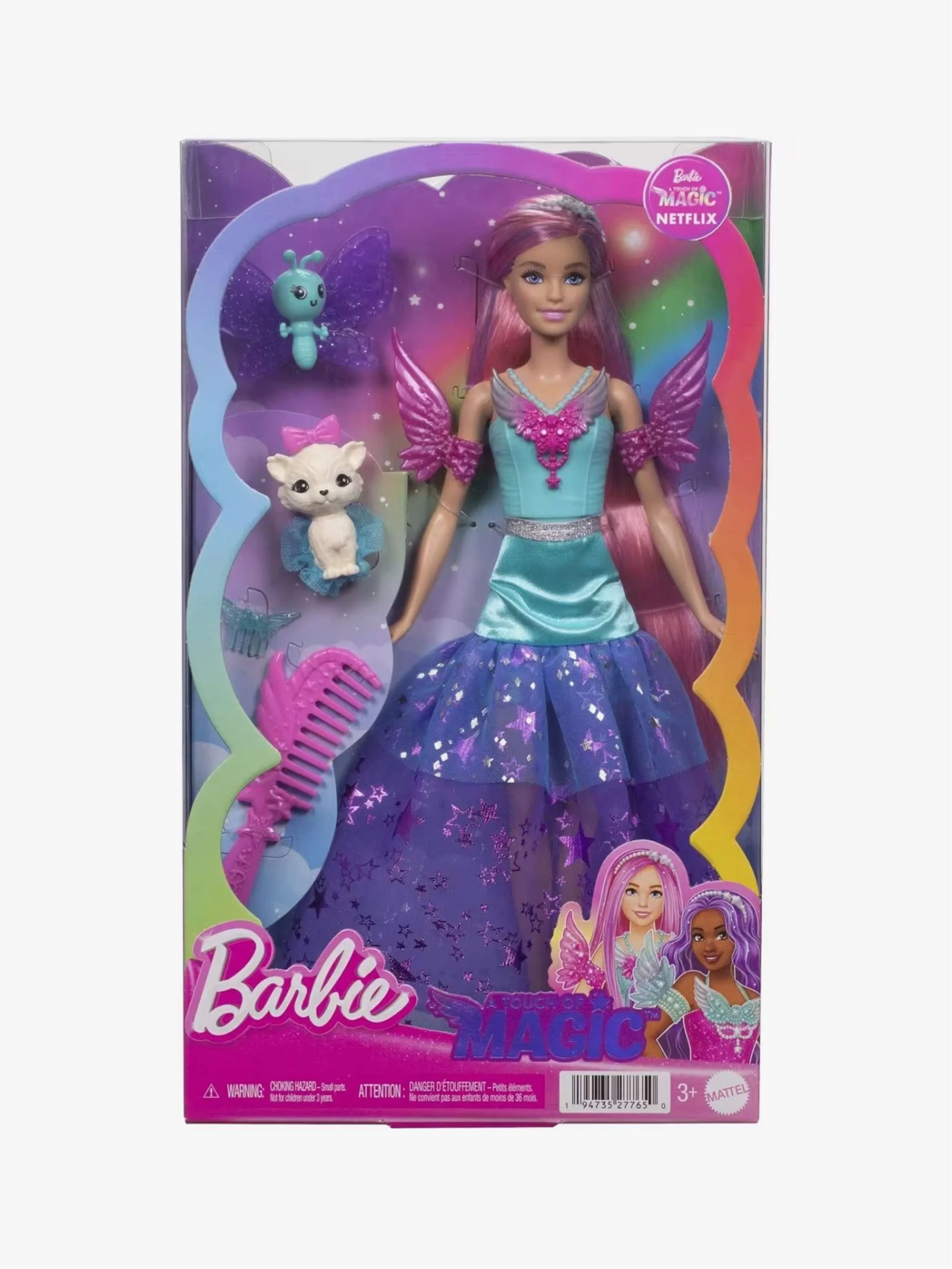 Juguete Barbie Princesa con mascotas de fantasía, juego de rol y cuidado de mascotas, para Niña - Image 2