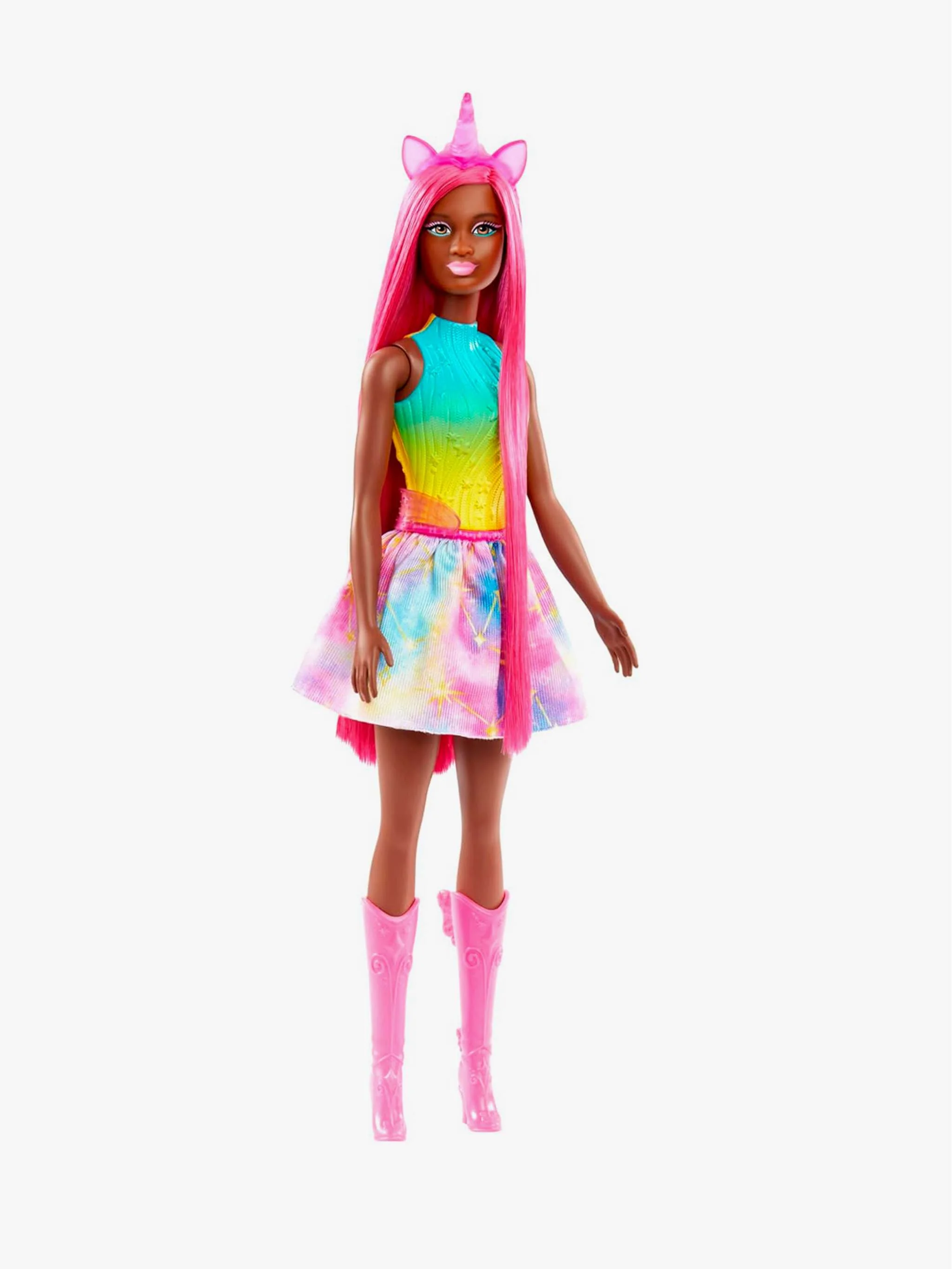 Juguete Barbie Dreamtopia Unicornio negra, figura fantástica y juego de colección, para Niña