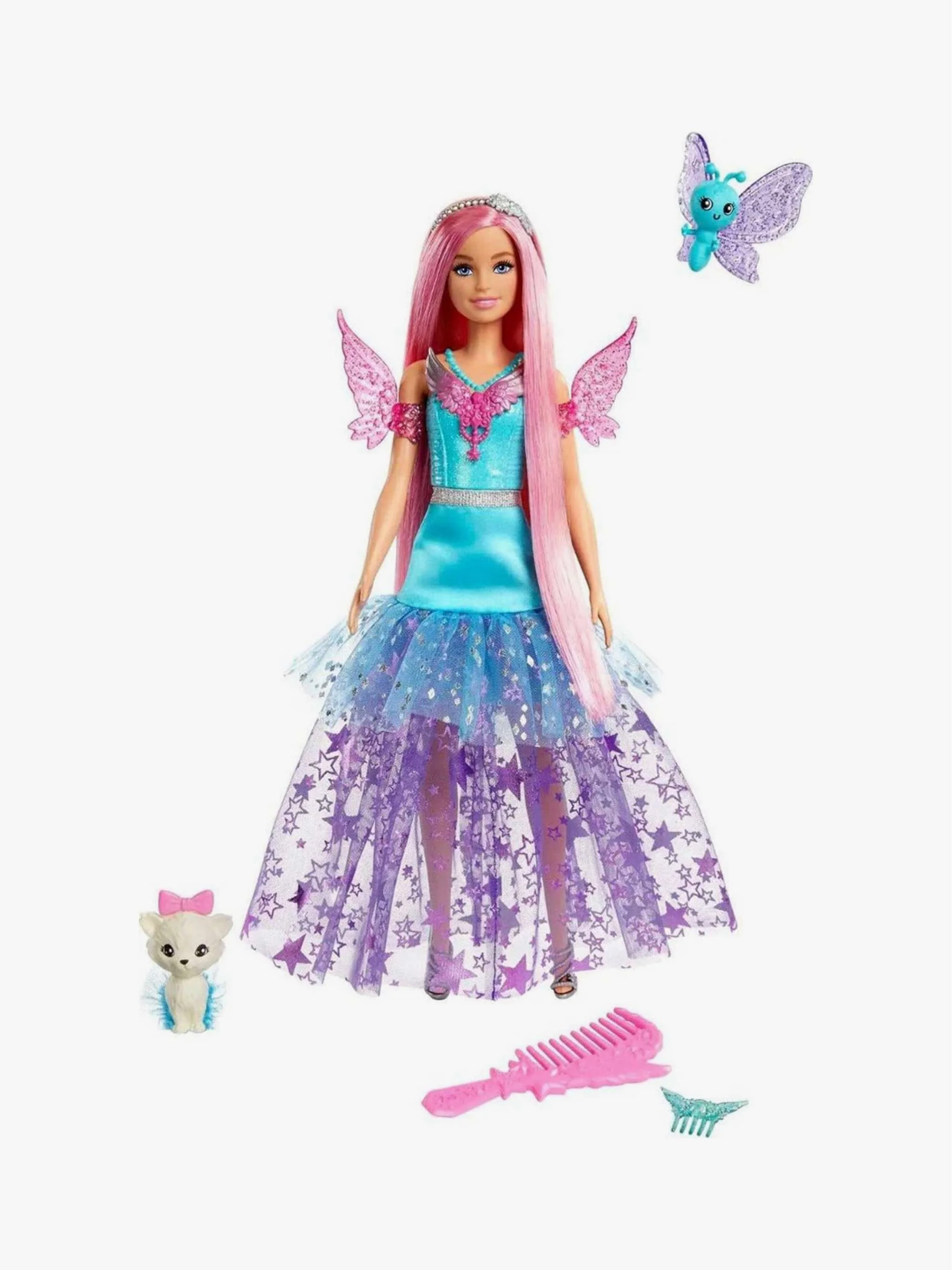 Juguete Barbie Malibu Princesa mágica, muñeca temática y juego imaginativo, para Niña