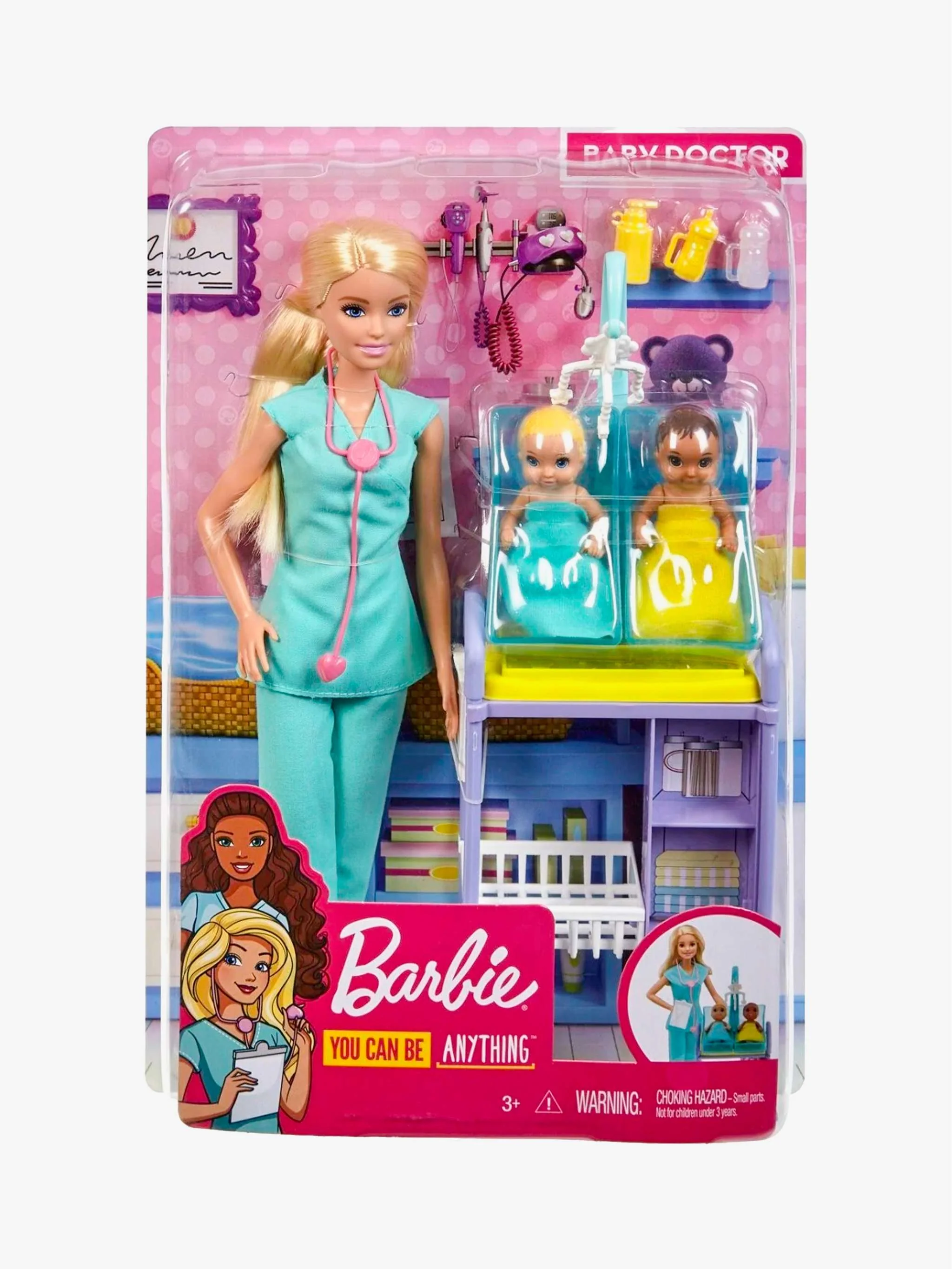 Juguete Barbie You Can Be Anything Pediatra, juego educativo y rol profesional, para Niña - Image 2