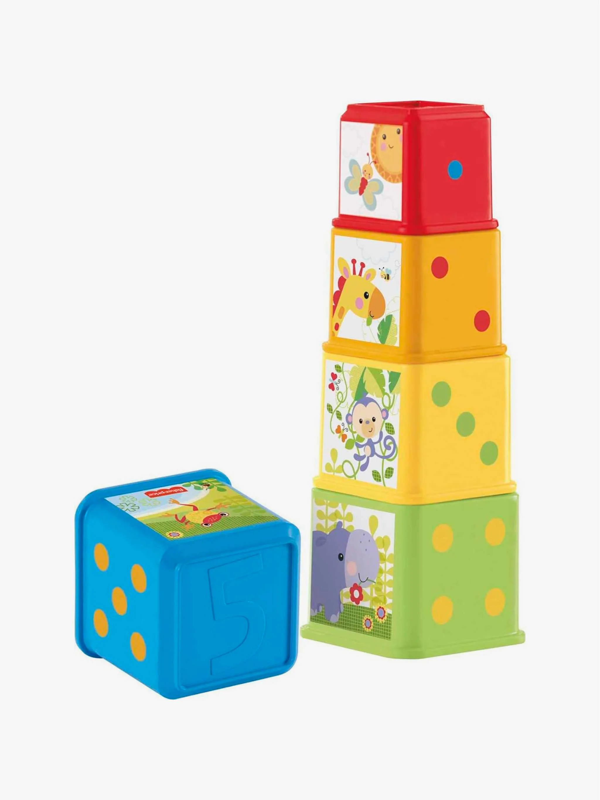 Juguete Fisher-Price - bloques para apilar y explorar, desarrollo sensorial y coordinación, Para Bebés - Image 2