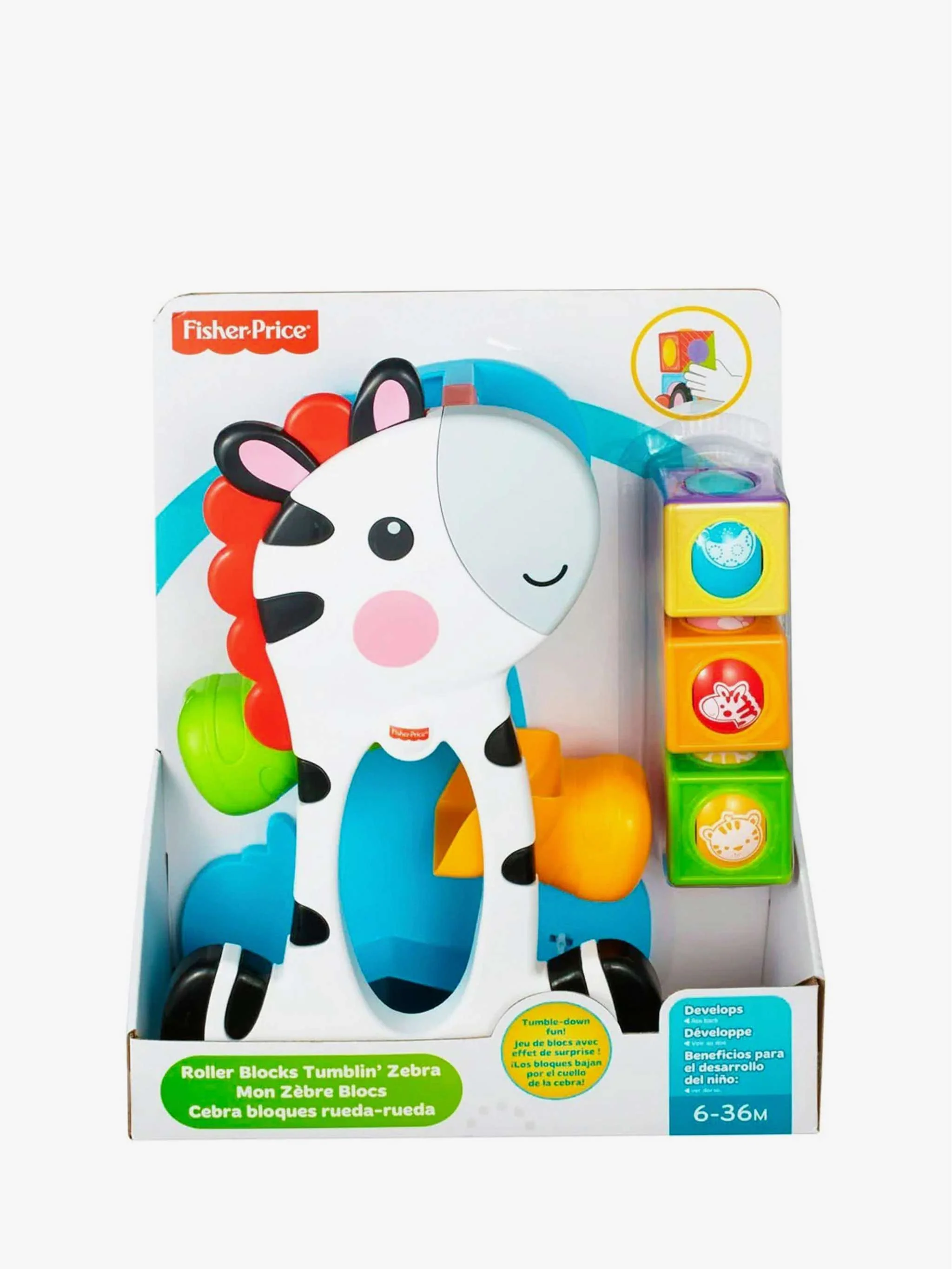 Juguete - juguete Para Bebés cebra bloques de actividades, juguete sensorial y motricidad, Para Bebés - Image 2