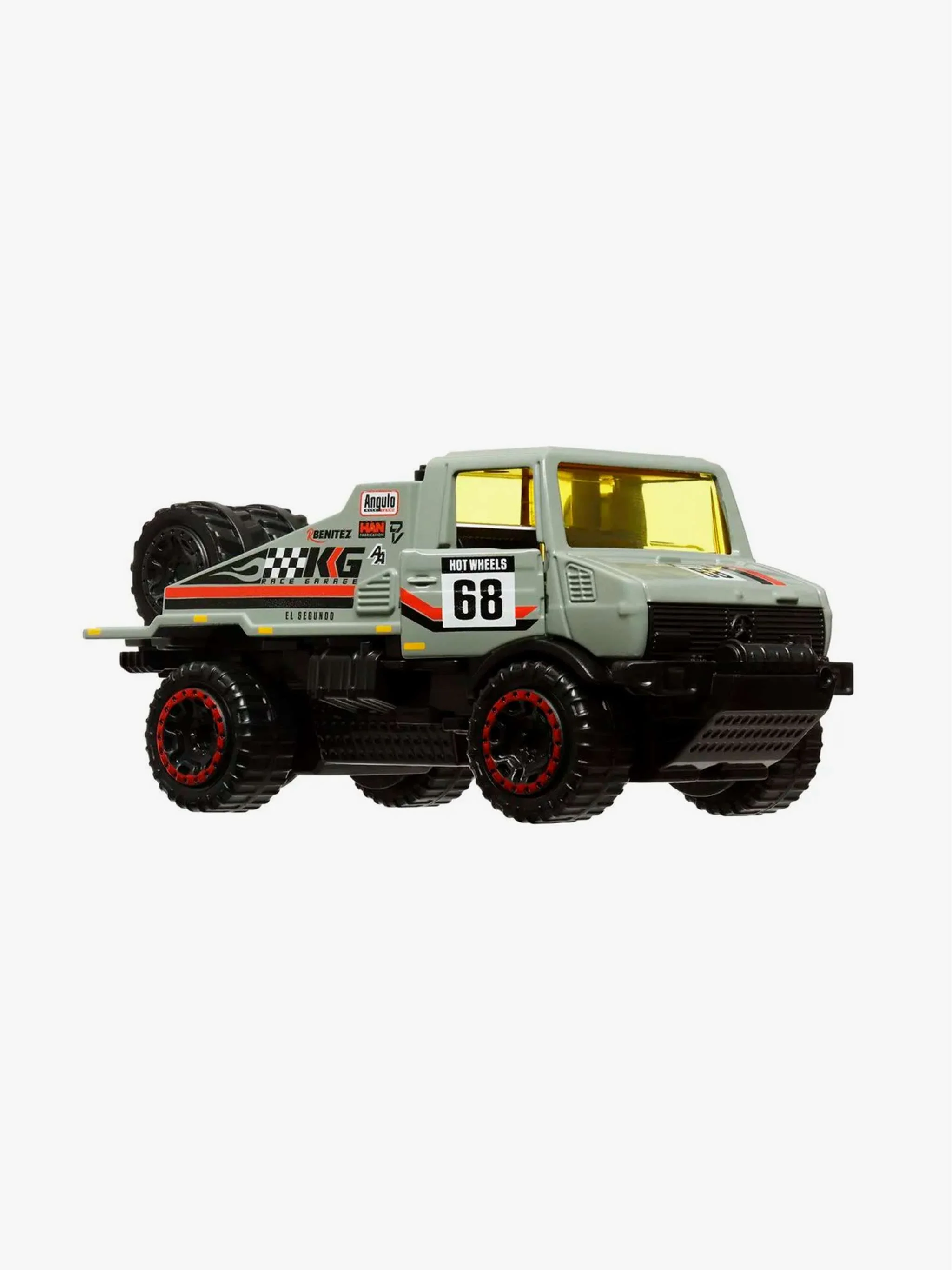Juguete Hot Wheels - Mercedez-Benz Unimog, vehículo todoterreno y juego de aventuras, para Niños