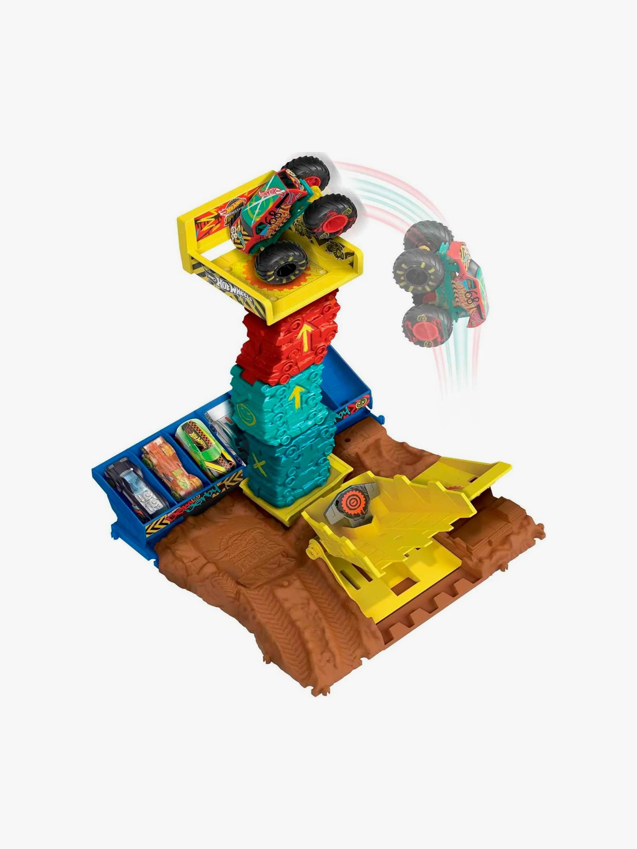 Juguete Hot Wheels Arena de demolición - Desafio de salto, arena de choque y espectáculo, para Niños - Image 2