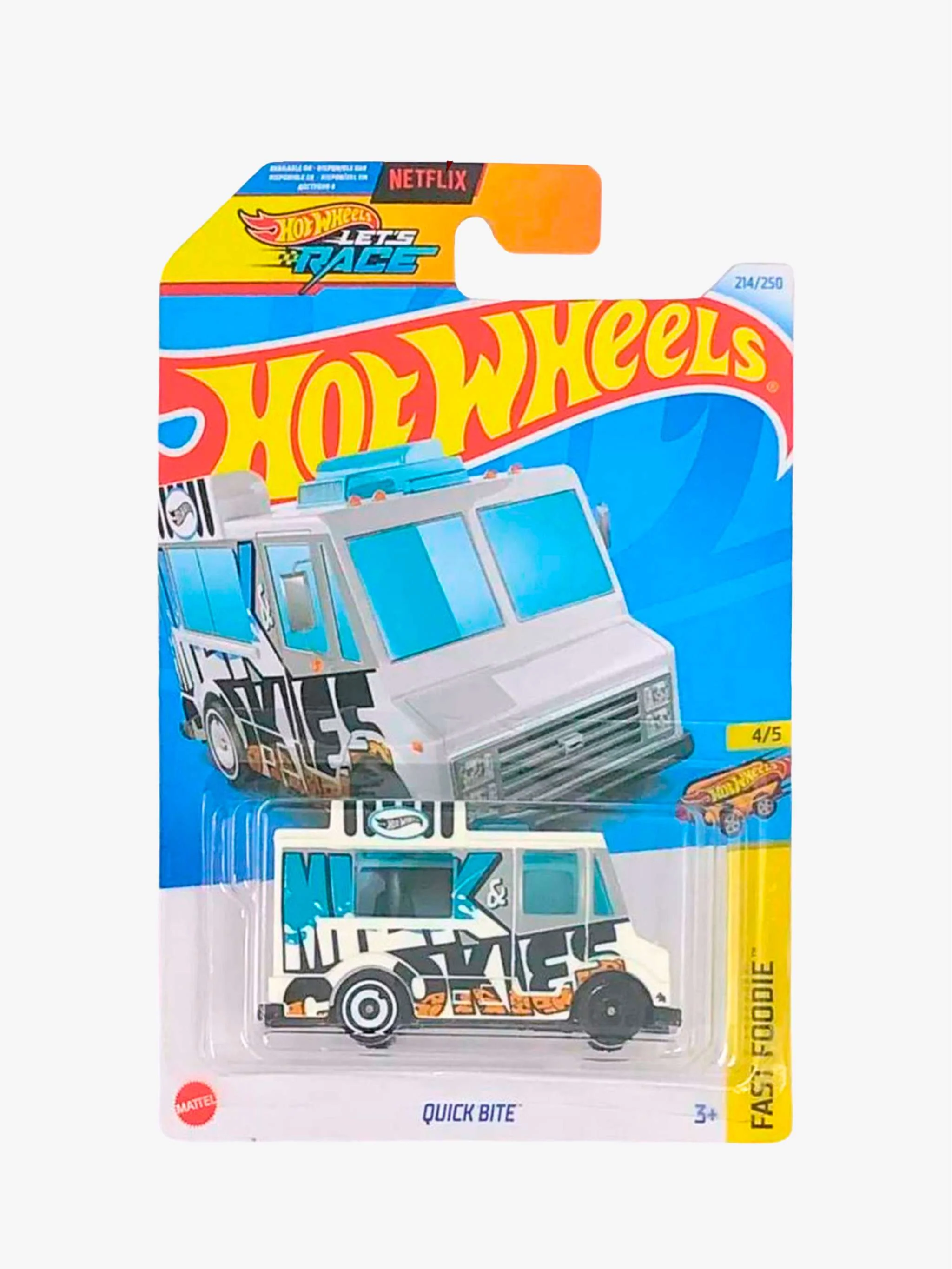 Juguete Hot Wheels camión - Quick Bite, camión temático y juego de exhibición, para Niños - Image 2