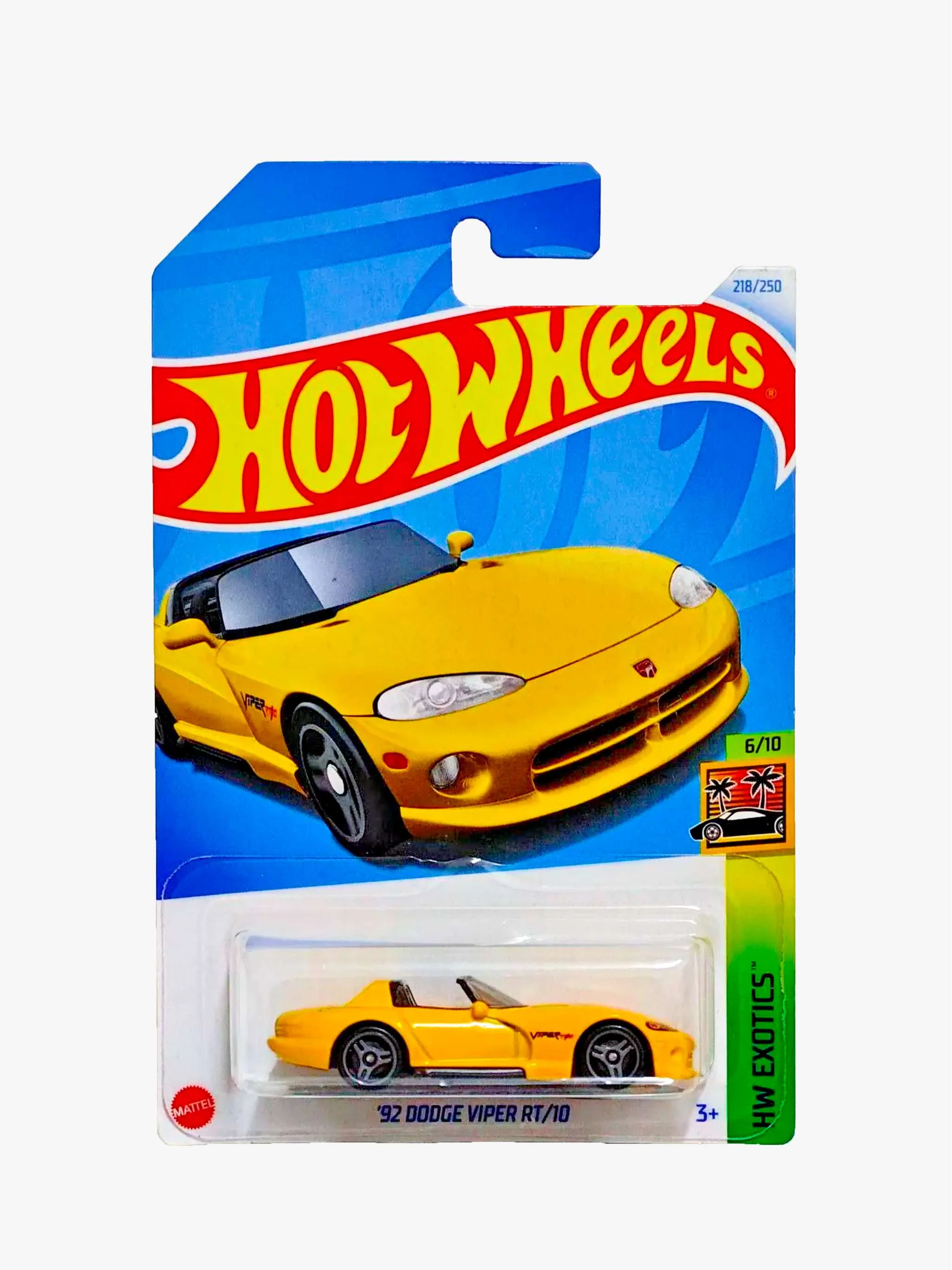Juguete Hot Wheels carritos - 92 Dodge Viper Rt/10, coche de colección y carreras, para Niños - Image 2