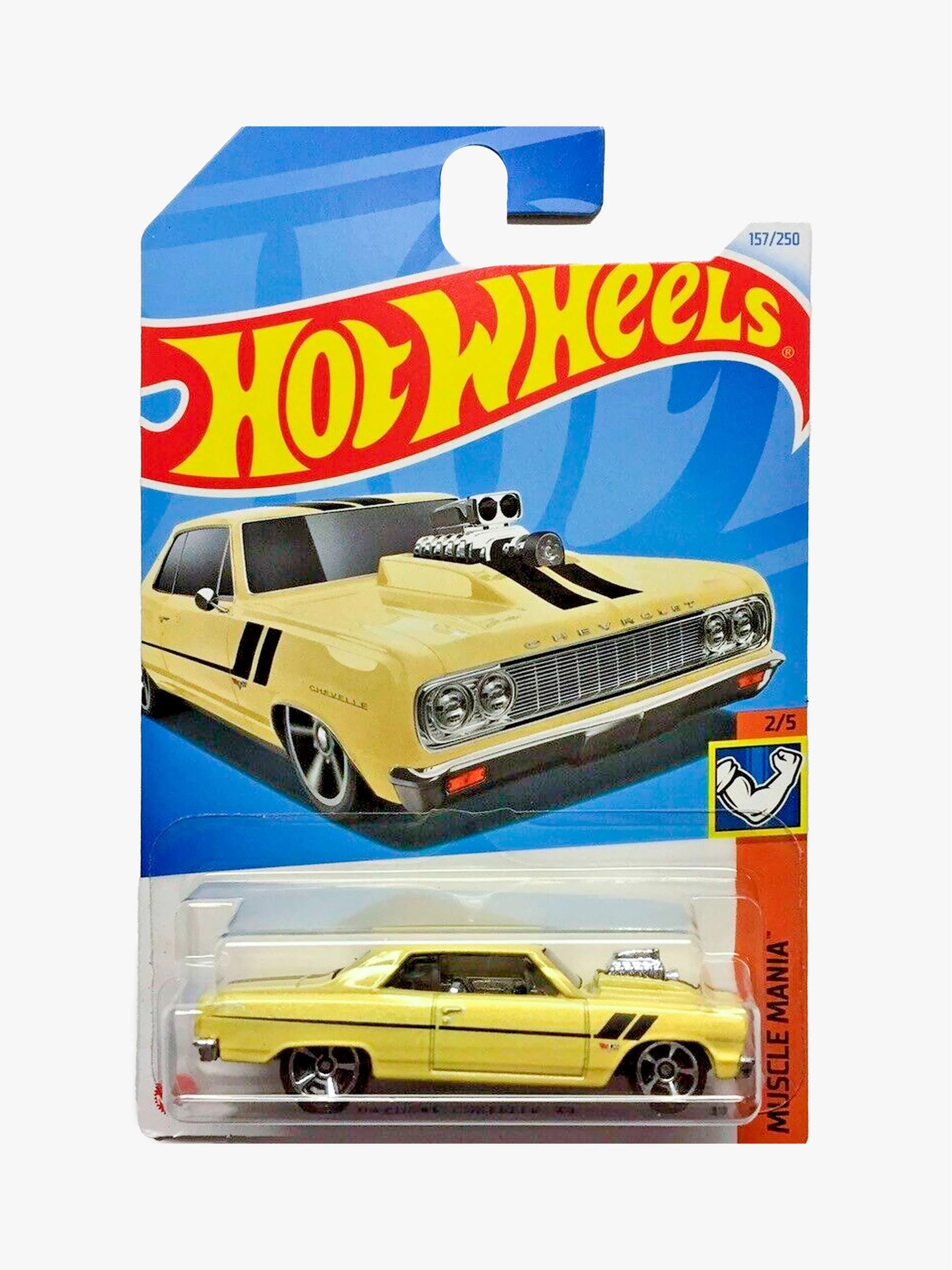 Juguete Hot Wheels carritos - 64 Chevy Chevell Ss, coche clásico y colección, para Niños - Image 2