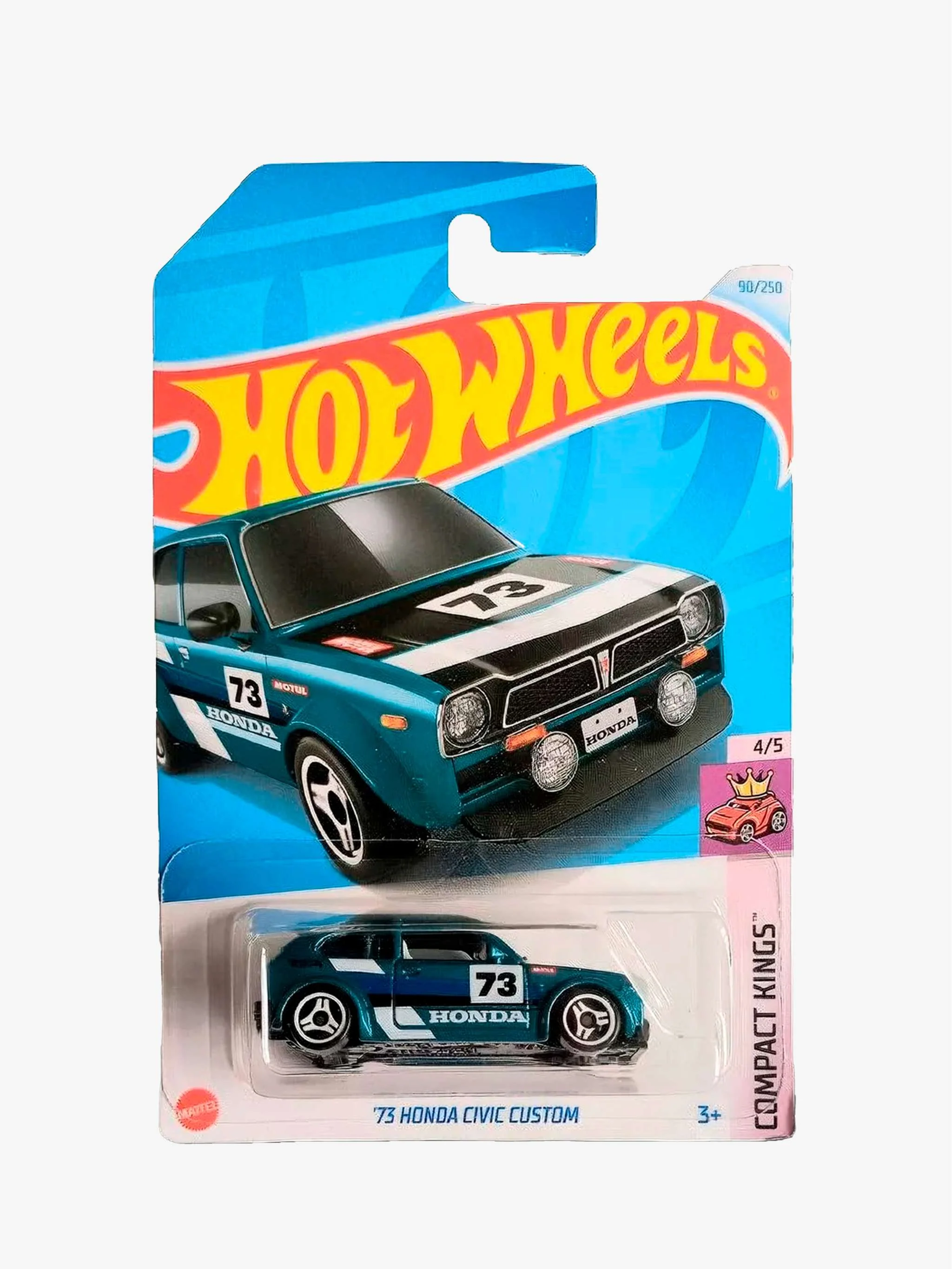 Juguete Hot Wheels carritos - 73 Honda Civic Custom, coche personalizado y colección, para Niños - Image 2
