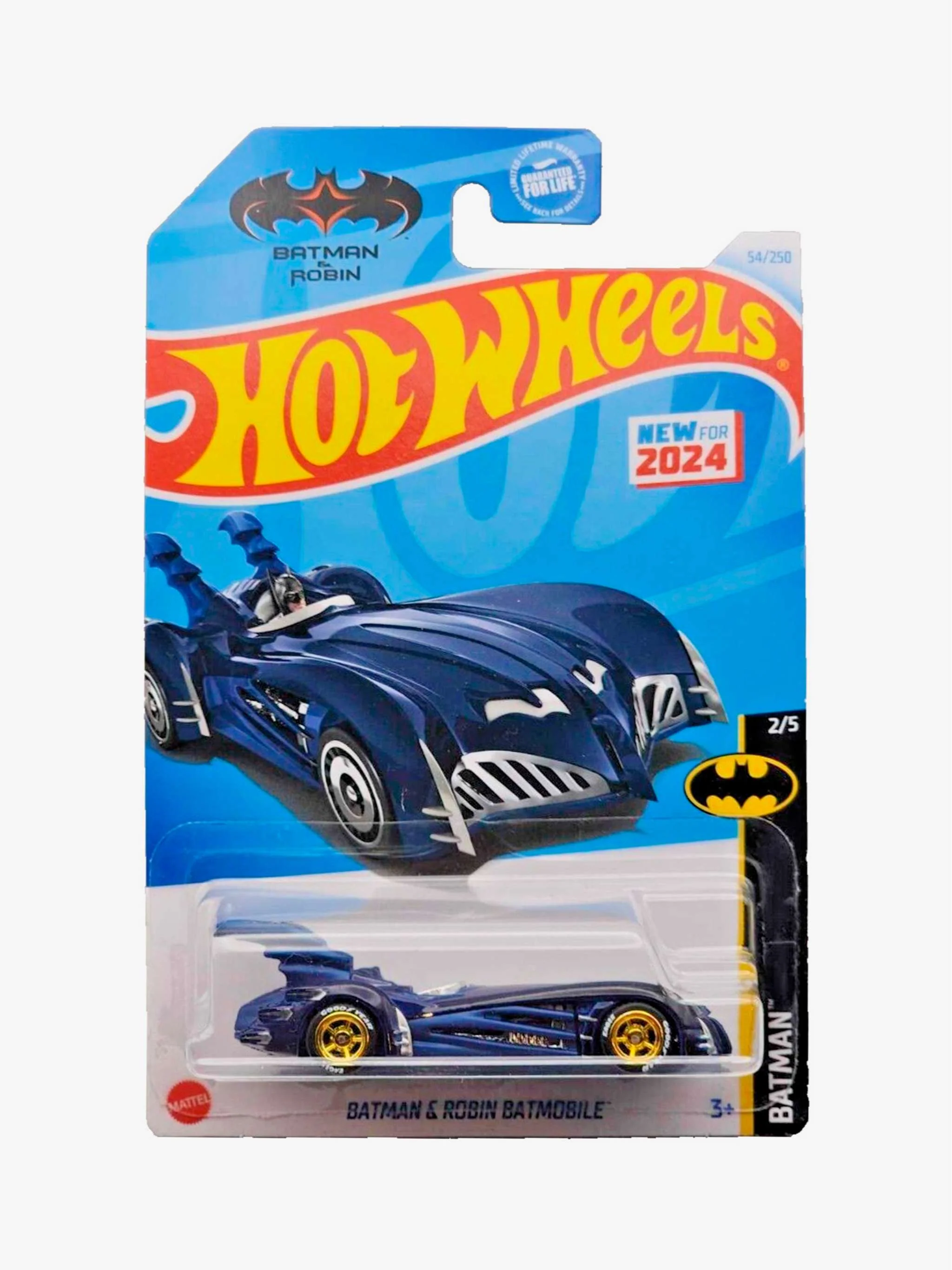 Juguete Hot Wheels carritos - Batman & Robin Batmobile, coche temático y juego de superhéroes, para Niños - Image 2