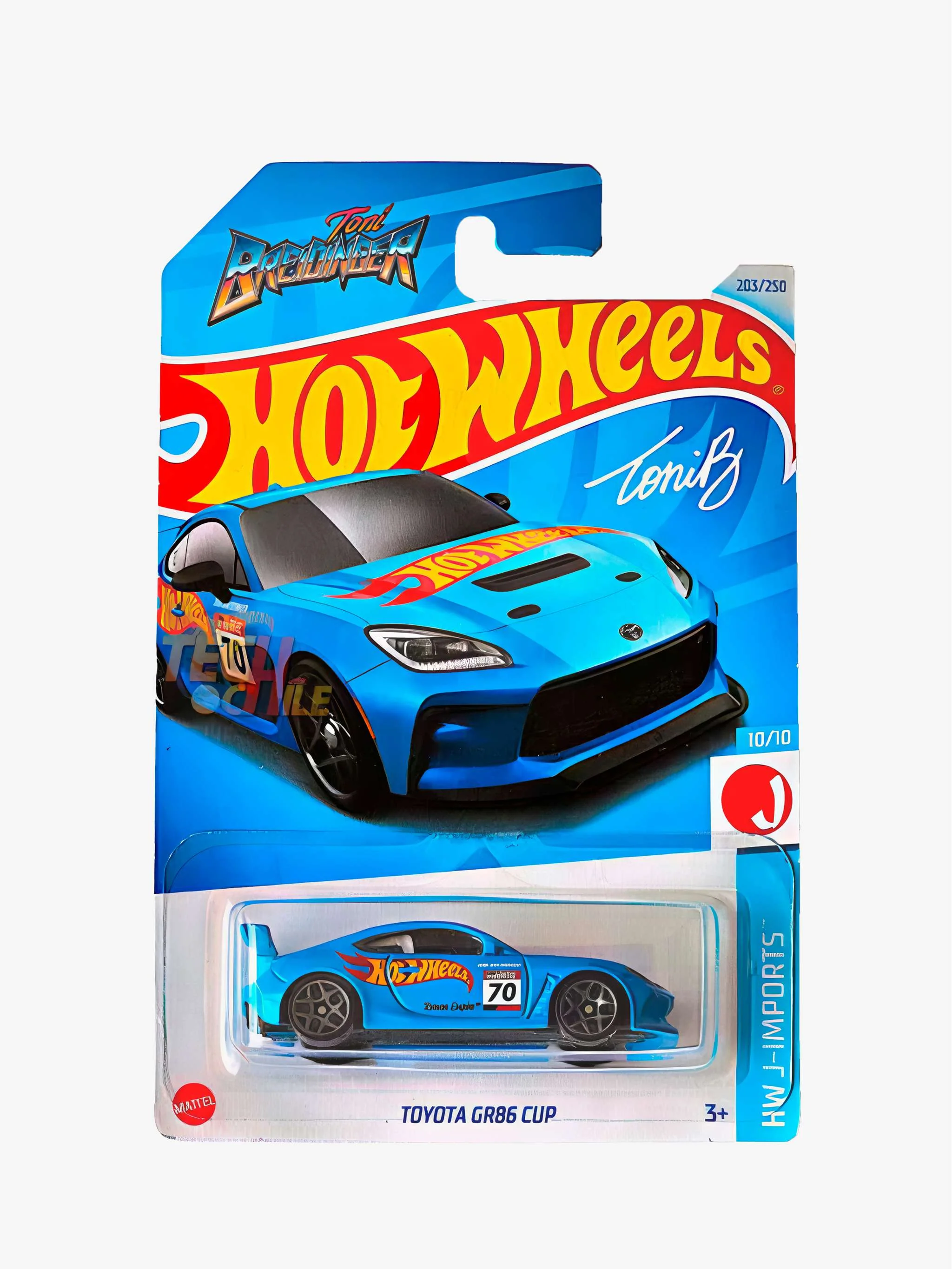 Juguete Hot Wheels carritos - Toyota Gr86 Cup, coche de competición y pista, para Niños - Image 2