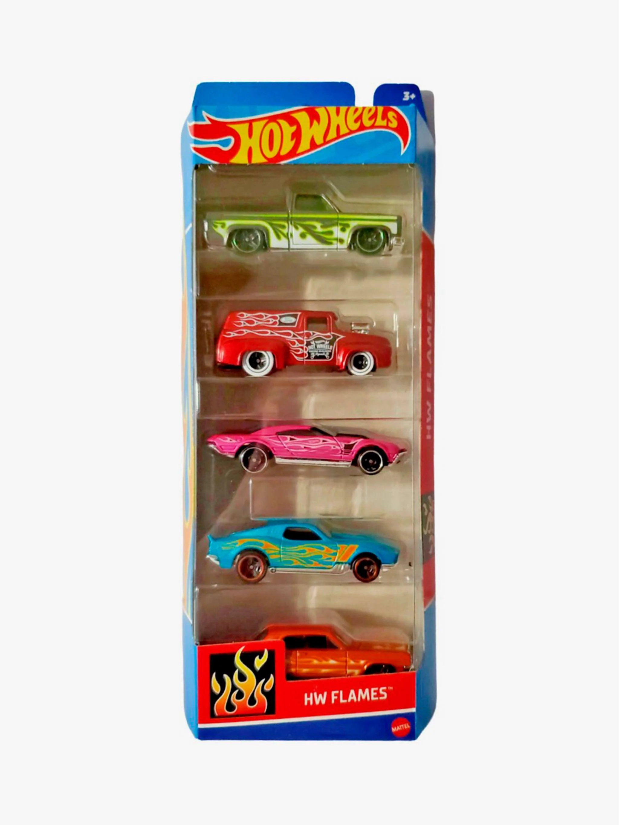 Juguete Hot Wheels pack de 5, pack de vehículos y juego de colección, para Niños - Image 2