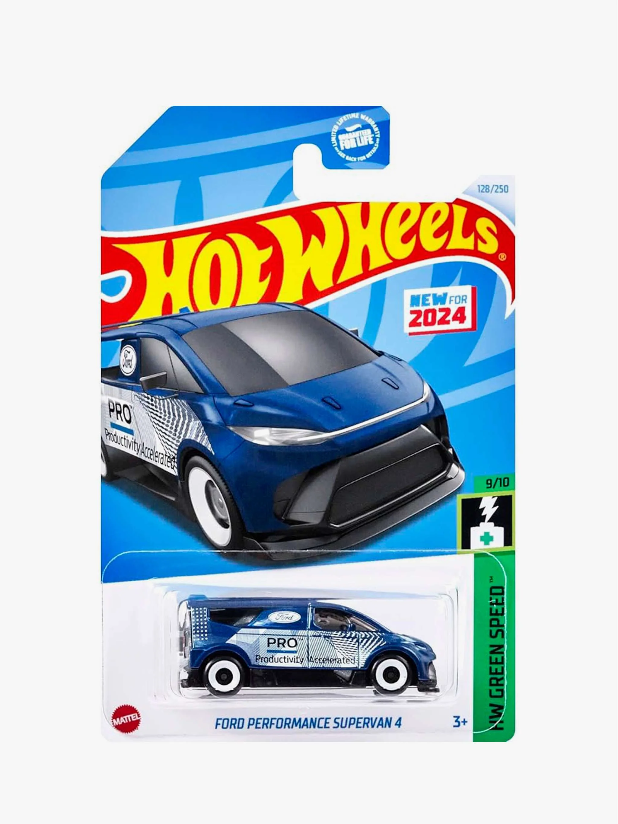 Juguete Hot Wheels Supervan - Ford Performance Supervan 4, vehículo coleccionable y juego de exhibición, Para Niño - Image 2